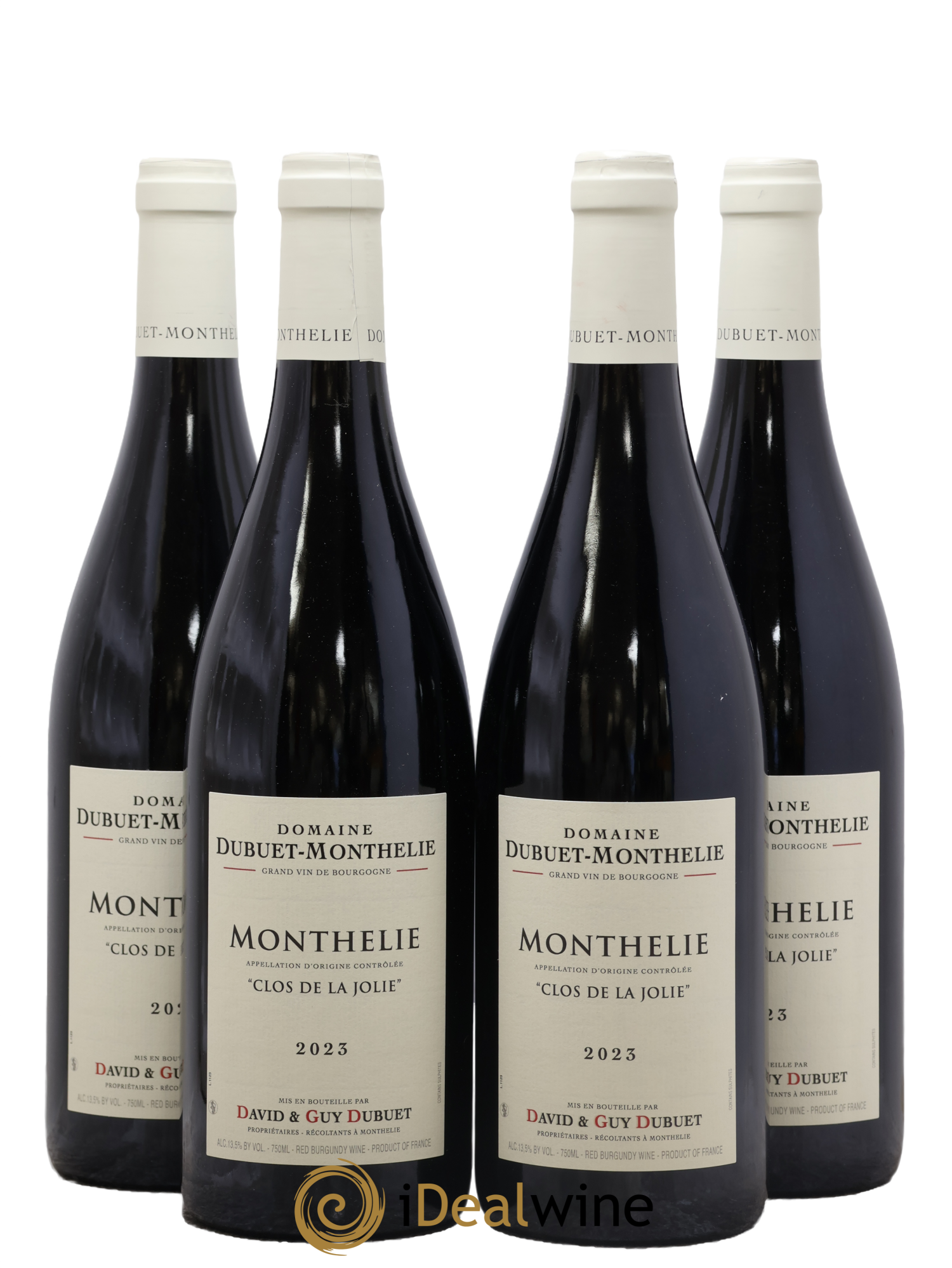 Monthélie Clos de la Jolie Domaine Dubuet Monthelie 2023 - Lot de 4 bouteilles - 0