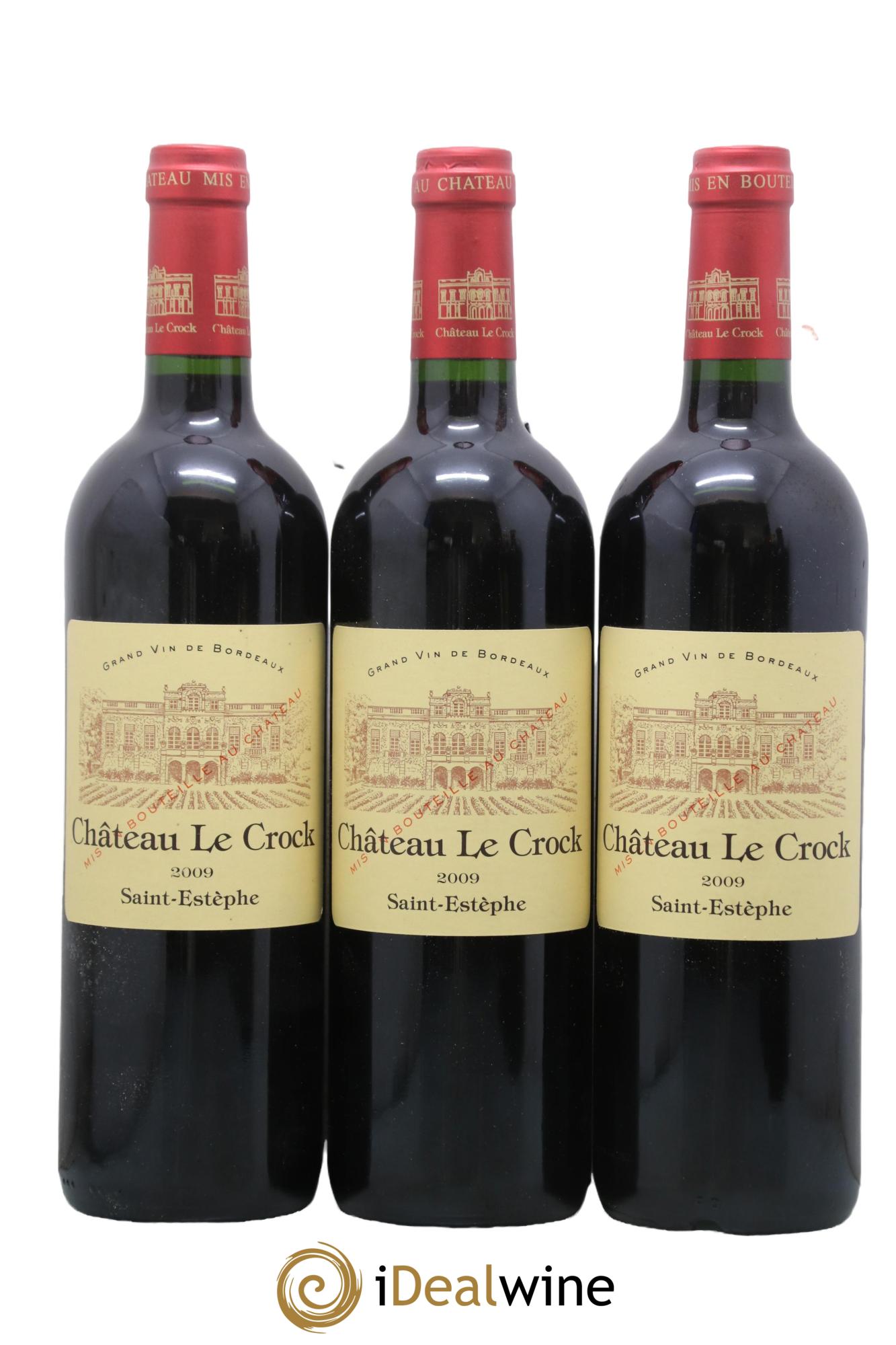 Château le Crock Cru Bourgeois 2009 - Lotto di 3 bottiglie - 0