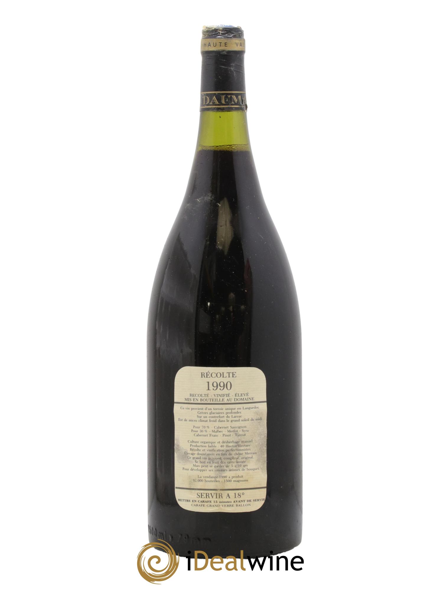 Saint-Guilhem-le-Désert - Cité d'Aniane Mas Daumas Gassac Famille Guibert de La Vaissière 1990 - Lot de 1 magnum - 1