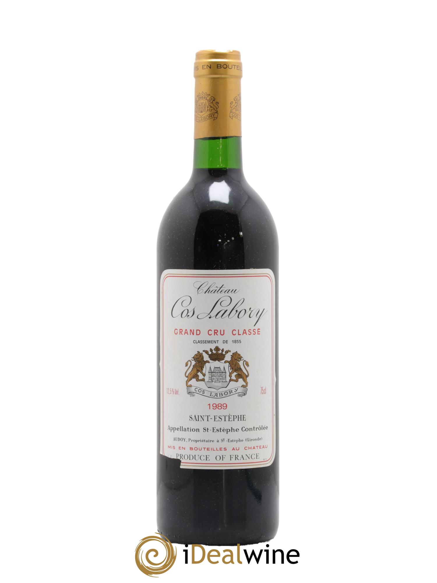 Château Cos Labory 5ème Grand Cru Classé 1989 - Lot of 1 bottle - 0