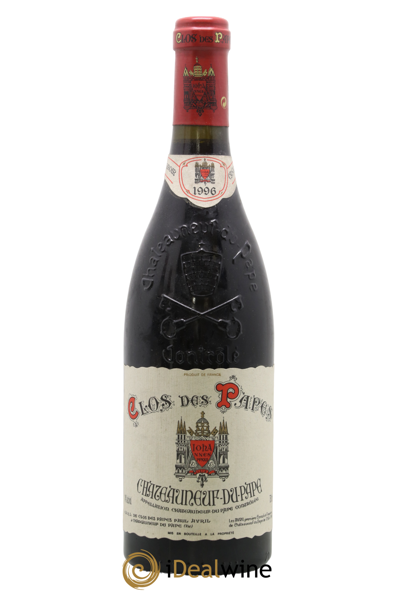 Châteauneuf-du-Pape Clos des Papes - Paul Avril 1996 - Lot de 1 bouteille - 0