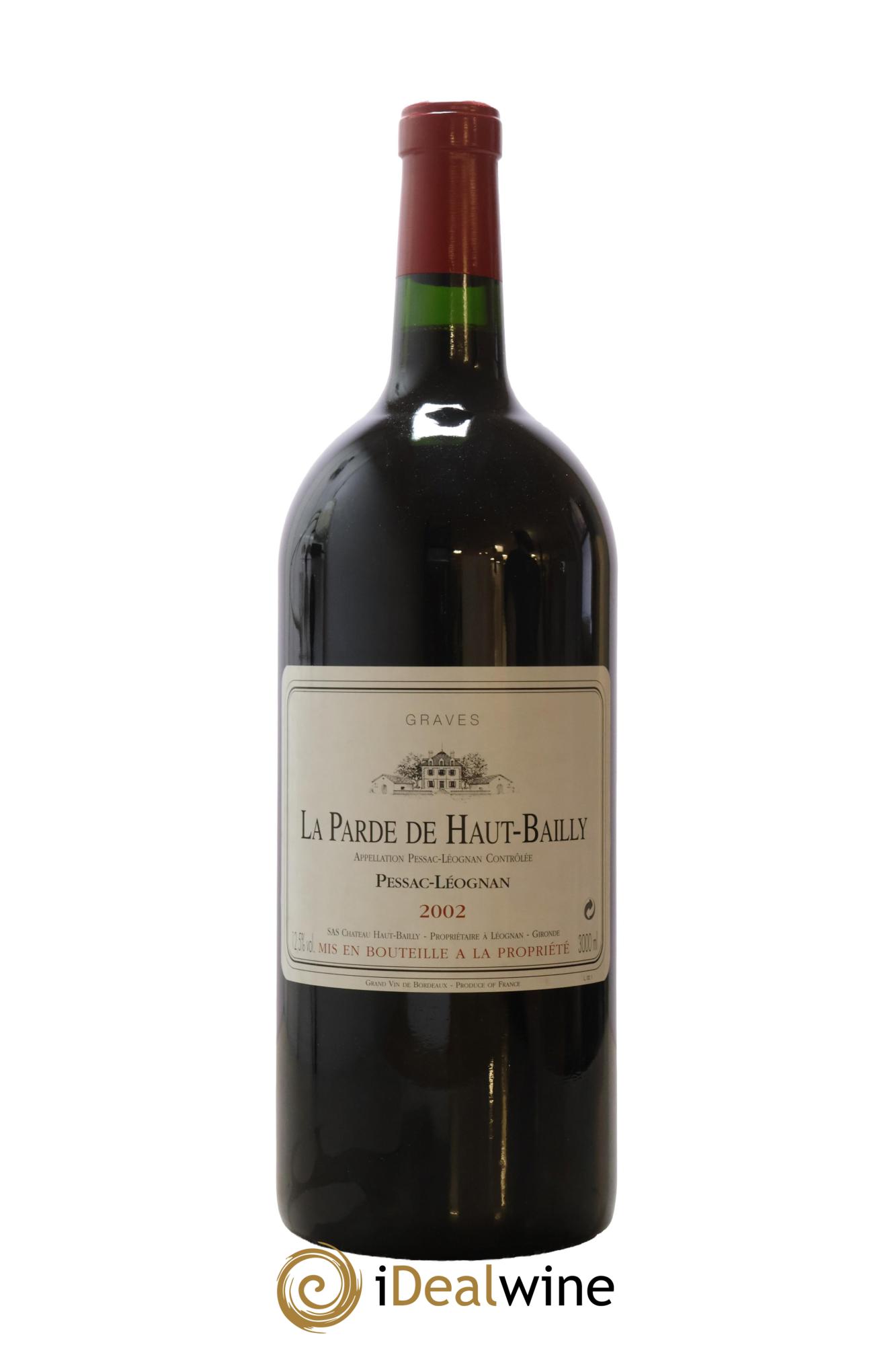 Haut Bailly II (Anciennement La Parde de Haut-Bailly) Second Vin 2002 - Lot de 1 double magnum - 0