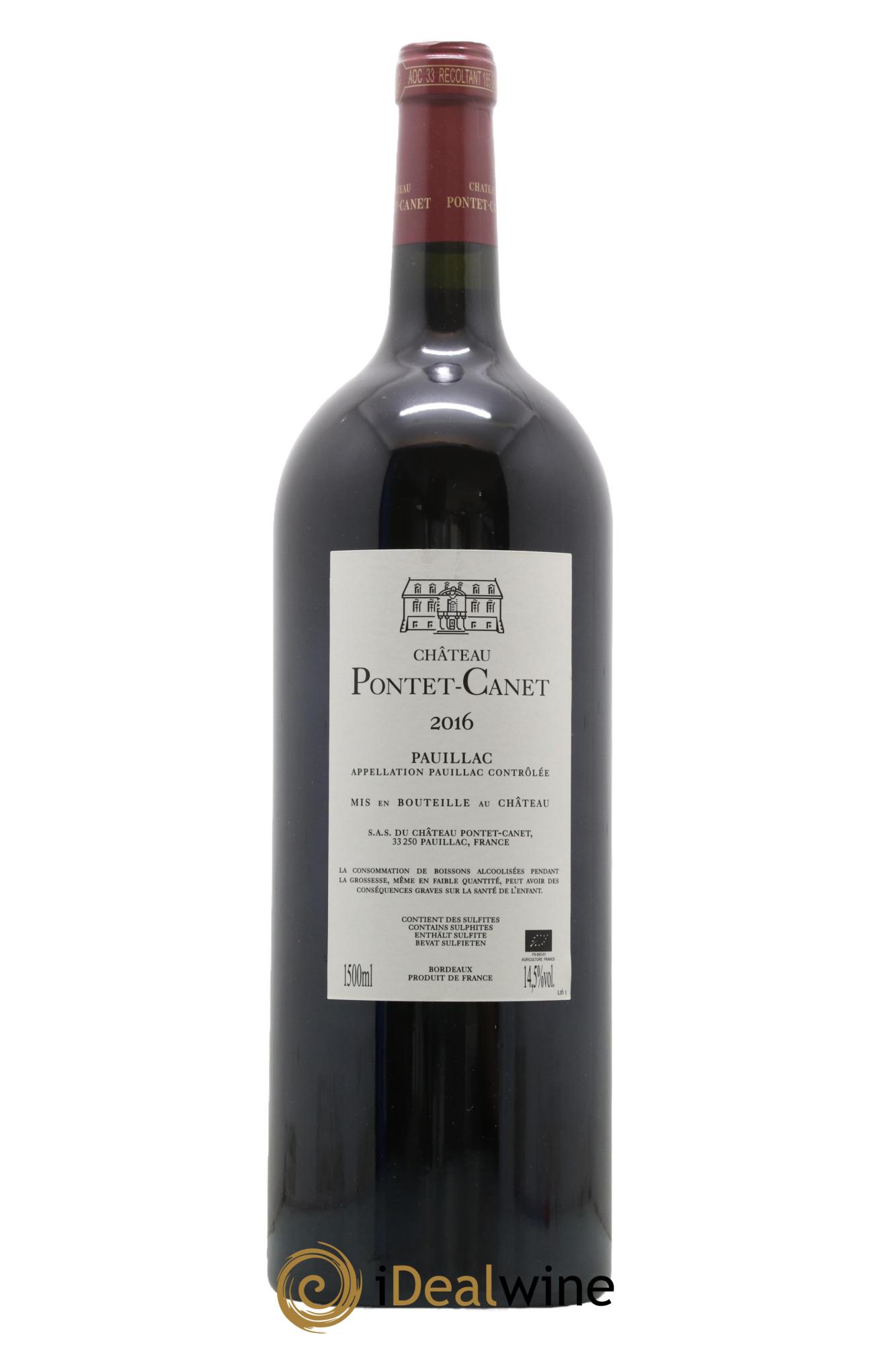 Château Pontet Canet 5ème Grand Cru Classé 2016 - Lot de 1 magnum - 1