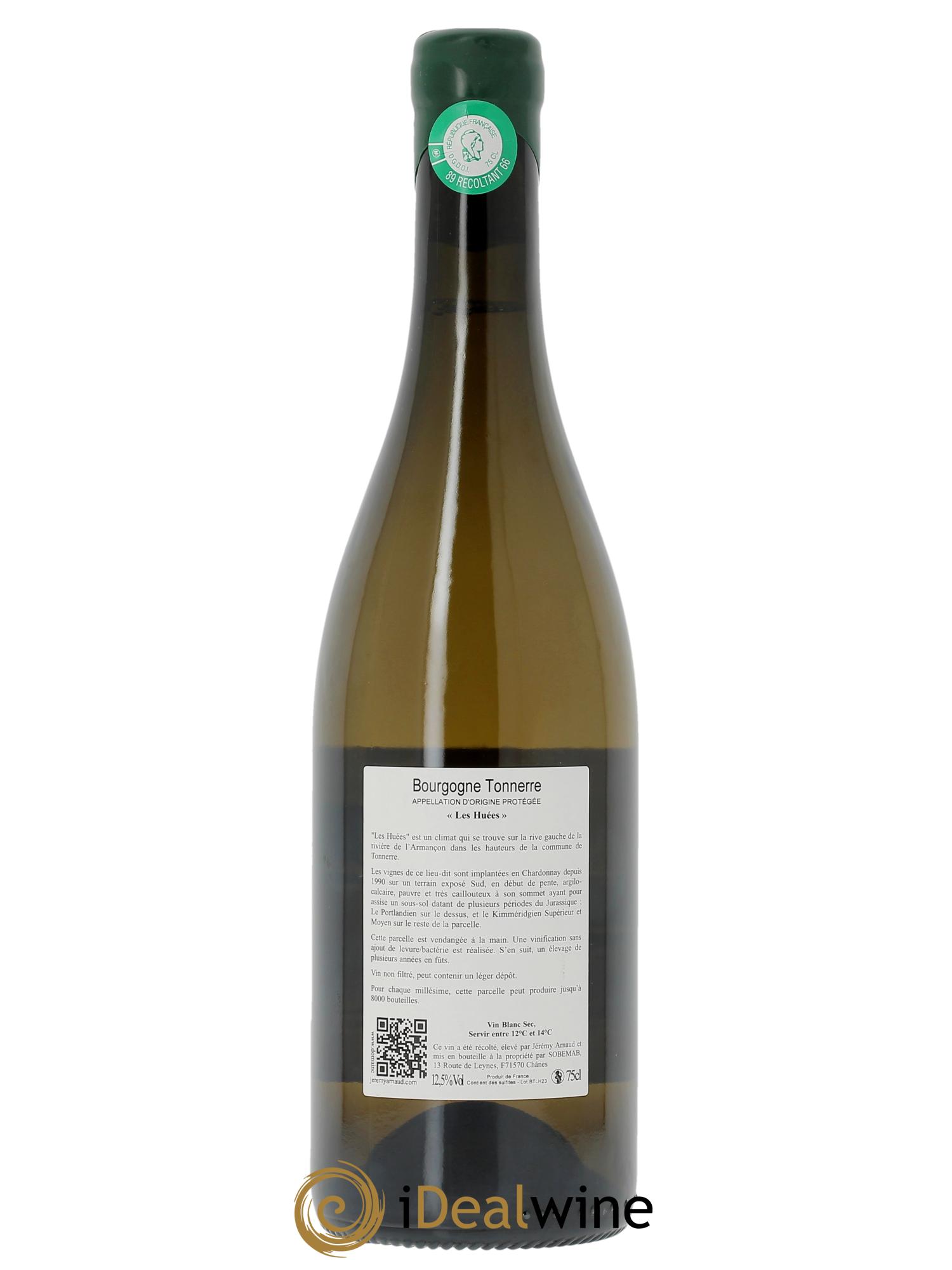 Bourgogne Tonnerre Les Huées Jérémy Arnaud  2023 - Lot de 1 bouteille - 1