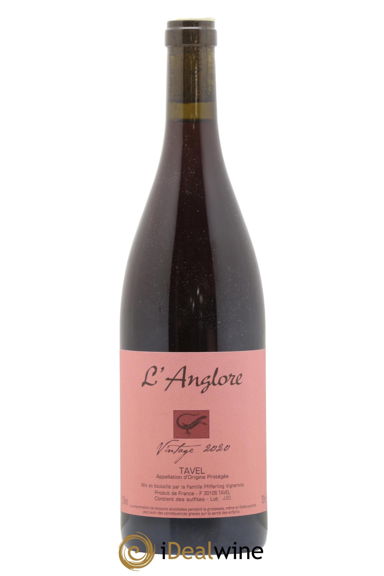 Tavel Vintage L'Anglore 2020 - Lot de 1 bouteille - 0