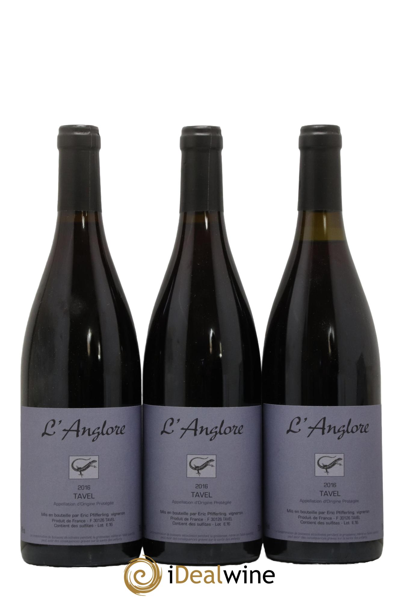 Tavel L'Anglore 2016 - Posten von 3 Flaschen - 0