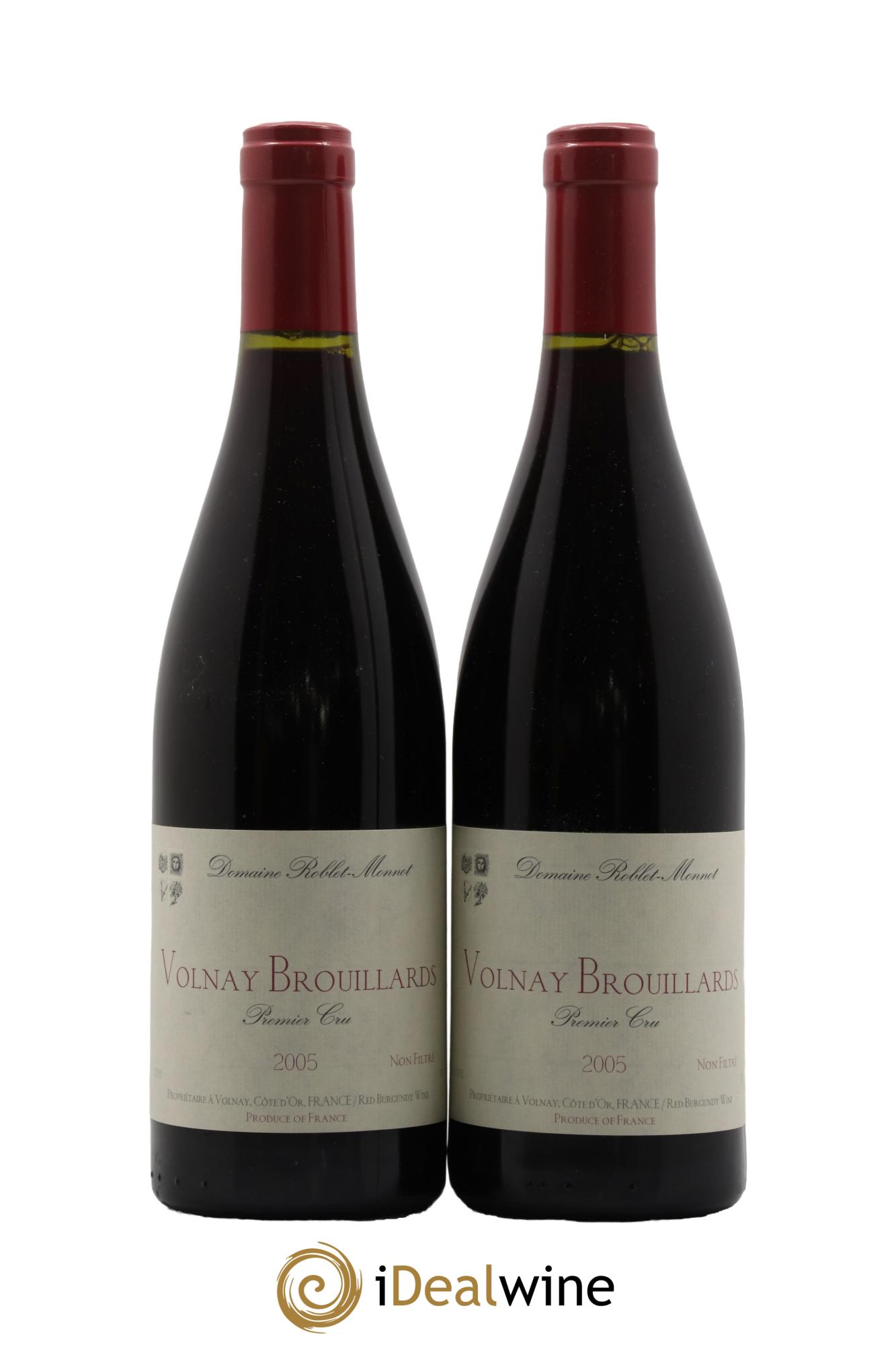 Volnay 1er Cru Brouillards Roblet-Monnot (Domaine) 2005 - Lot de 2 bouteilles - 0