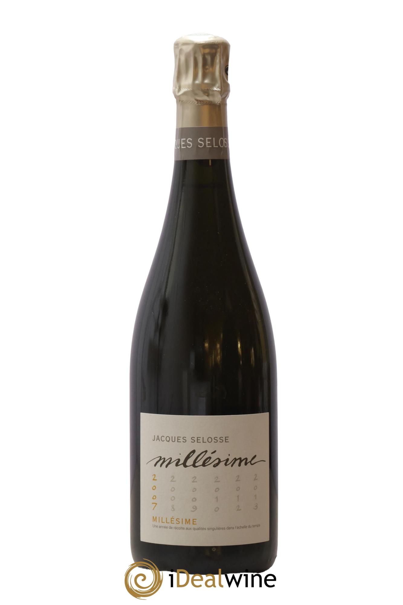 1er Cru Millésimé Extra-Brut Jacques Selosse 2007 - Lot de 1 bouteille - 0