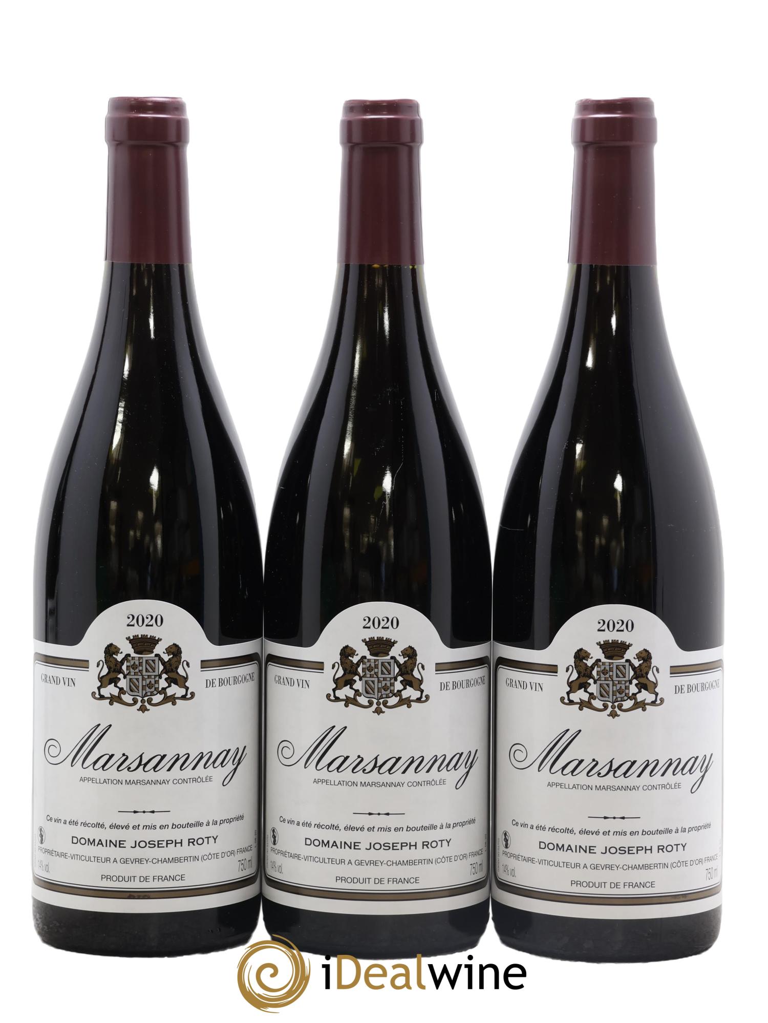 Marsannay Joseph Roty (Domaine) 2020 - Lot de 3 bouteilles - 0