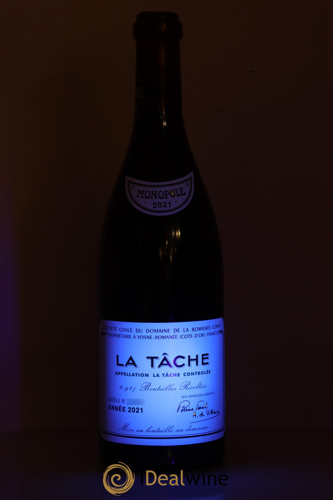 La Tâche Grand Cru Domaine de la Romanée-Conti 2021 - Lot de 1 bouteille - 1