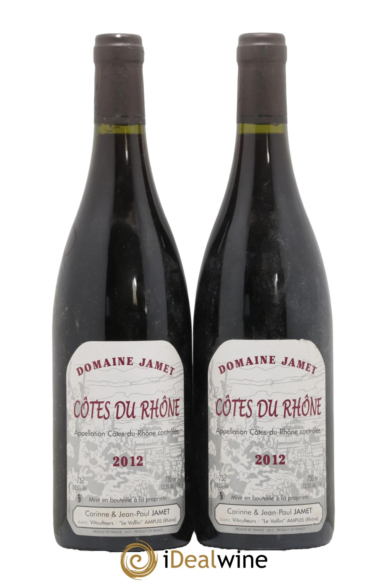 Côtes-du-Rhône Jamet (Domaine) 2012 - Lotto di 2 bottiglie - 0