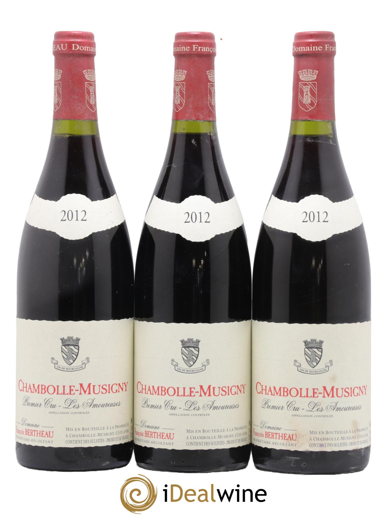 Chambolle-Musigny 1er Cru Les Amoureuses François Bertheau 2012 - Lot de 3 bouteilles - 0