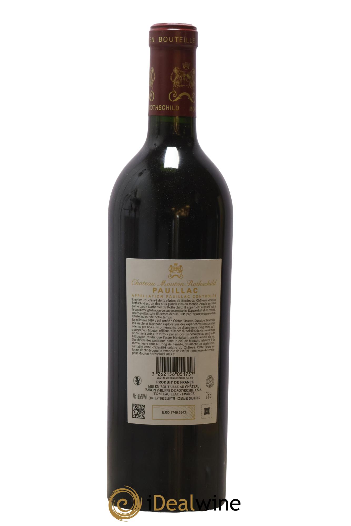 Château Mouton Rothschild 1er Grand Cru Classé 2019 - Lot of 1 bottle - 2