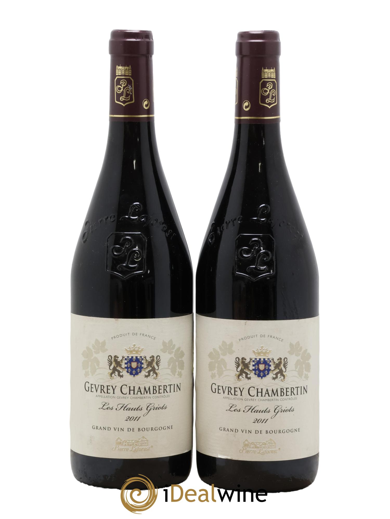 Gevrey-Chambertin Les Hauts Griots Pierre Laforest 2011 - Lot de 2 bouteilles - 0