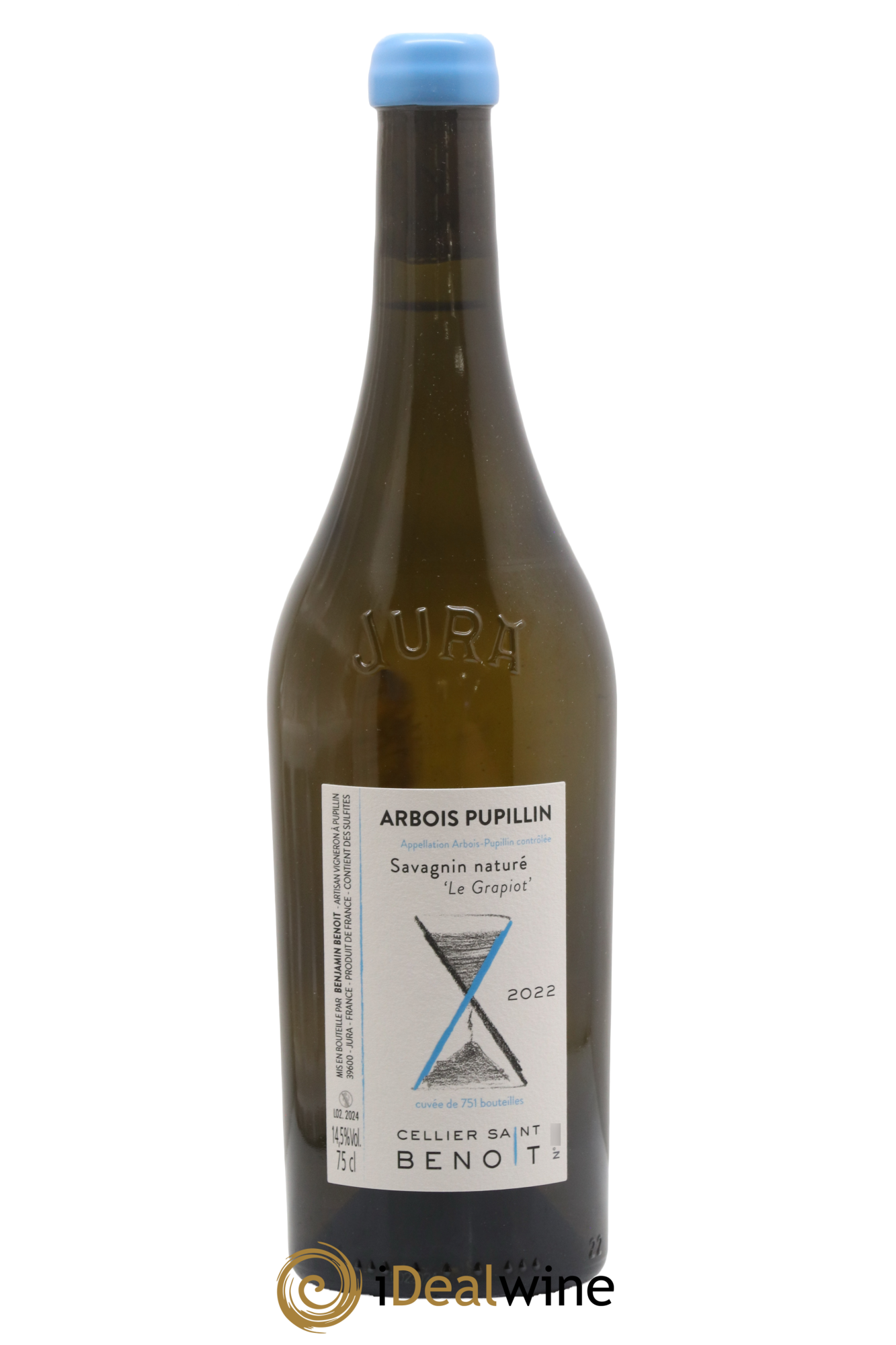 Arbois-Pupillin Le Grapiot Cellier Saint Benoît 2022 - Lot de 1 bouteille - 0