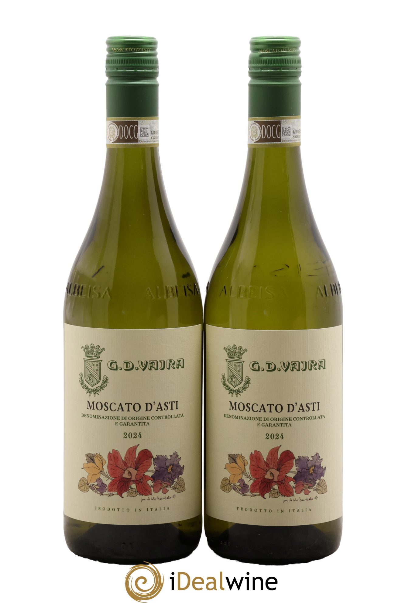 Italie Moscato d'Asti G.D Vaija 2024 - Lot de 2 bouteilles - 0