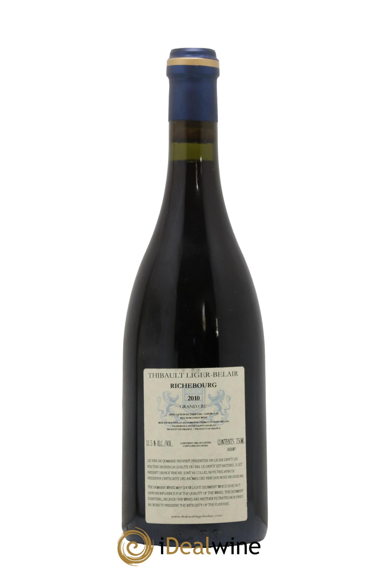 Richebourg Grand Cru Thibault Liger-Belair 2010 - Lot of 1 bottle - 1