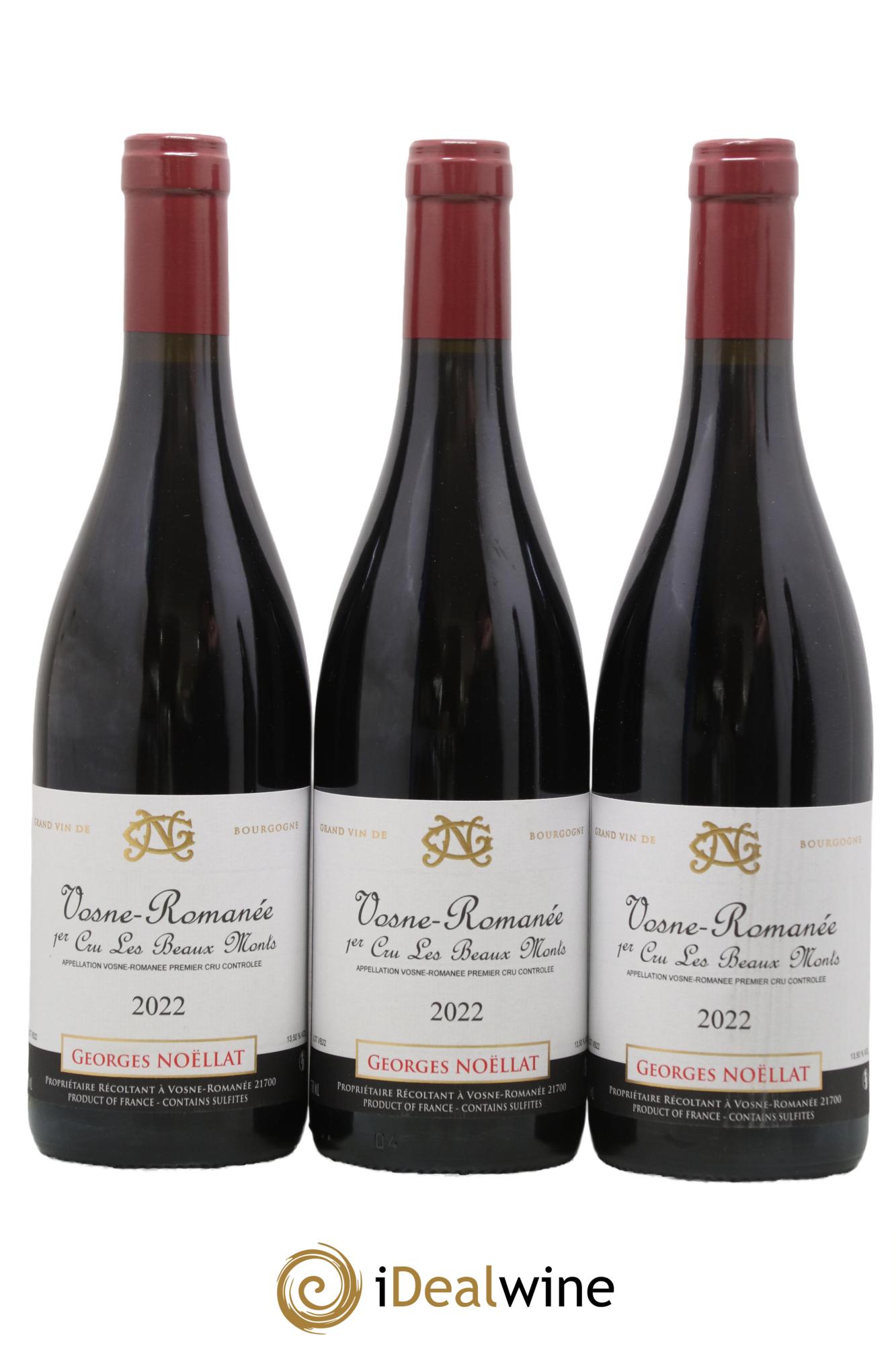 Vosne-Romanée 1er Cru Les Beaux Monts Georges Noëllat (Domaine) 2022 - Lot de 3 bouteilles - 0