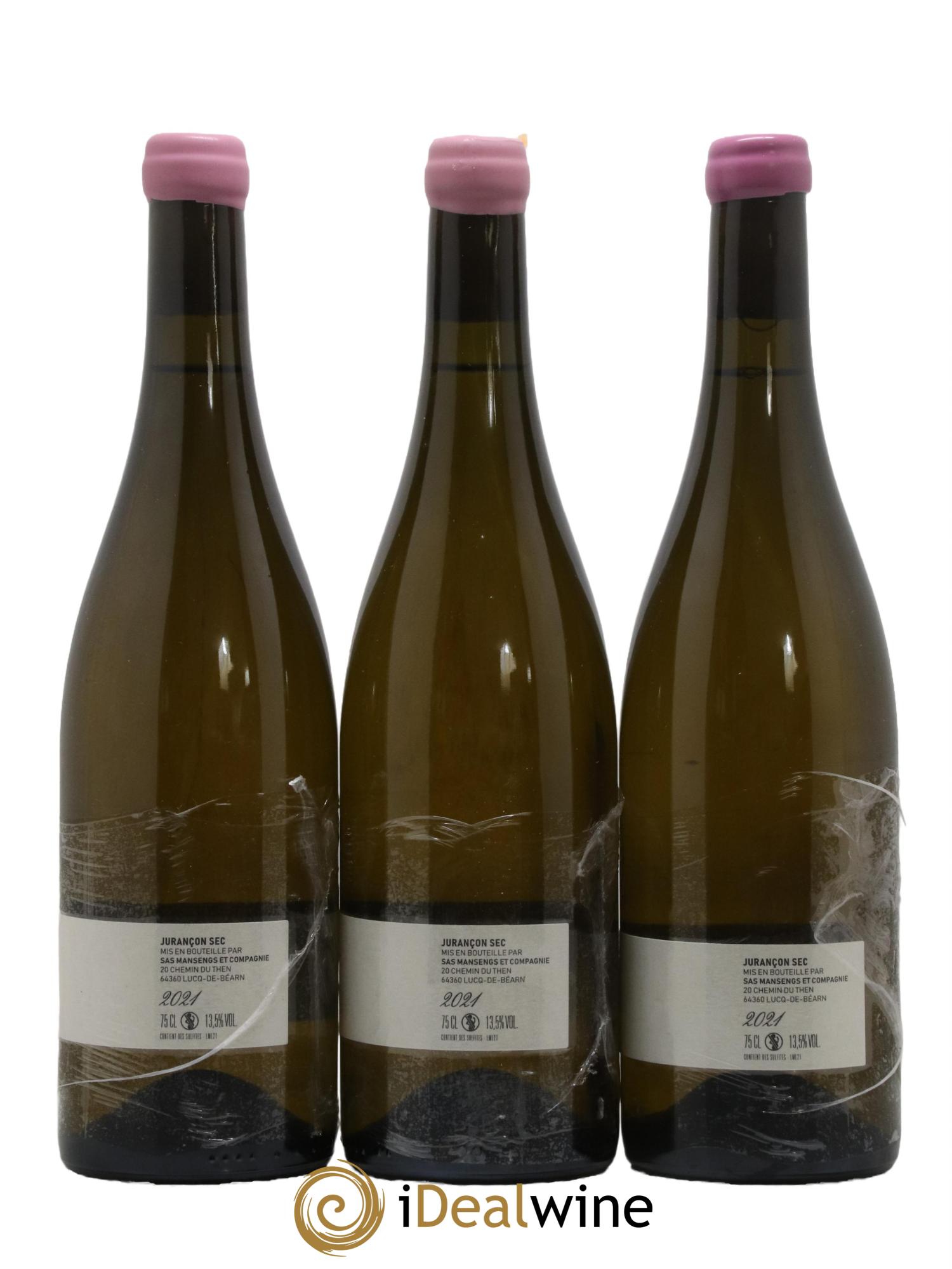 Jurançon Marcel Mansengs et Compagnie 2021 - Lot de 3 bouteilles - 1