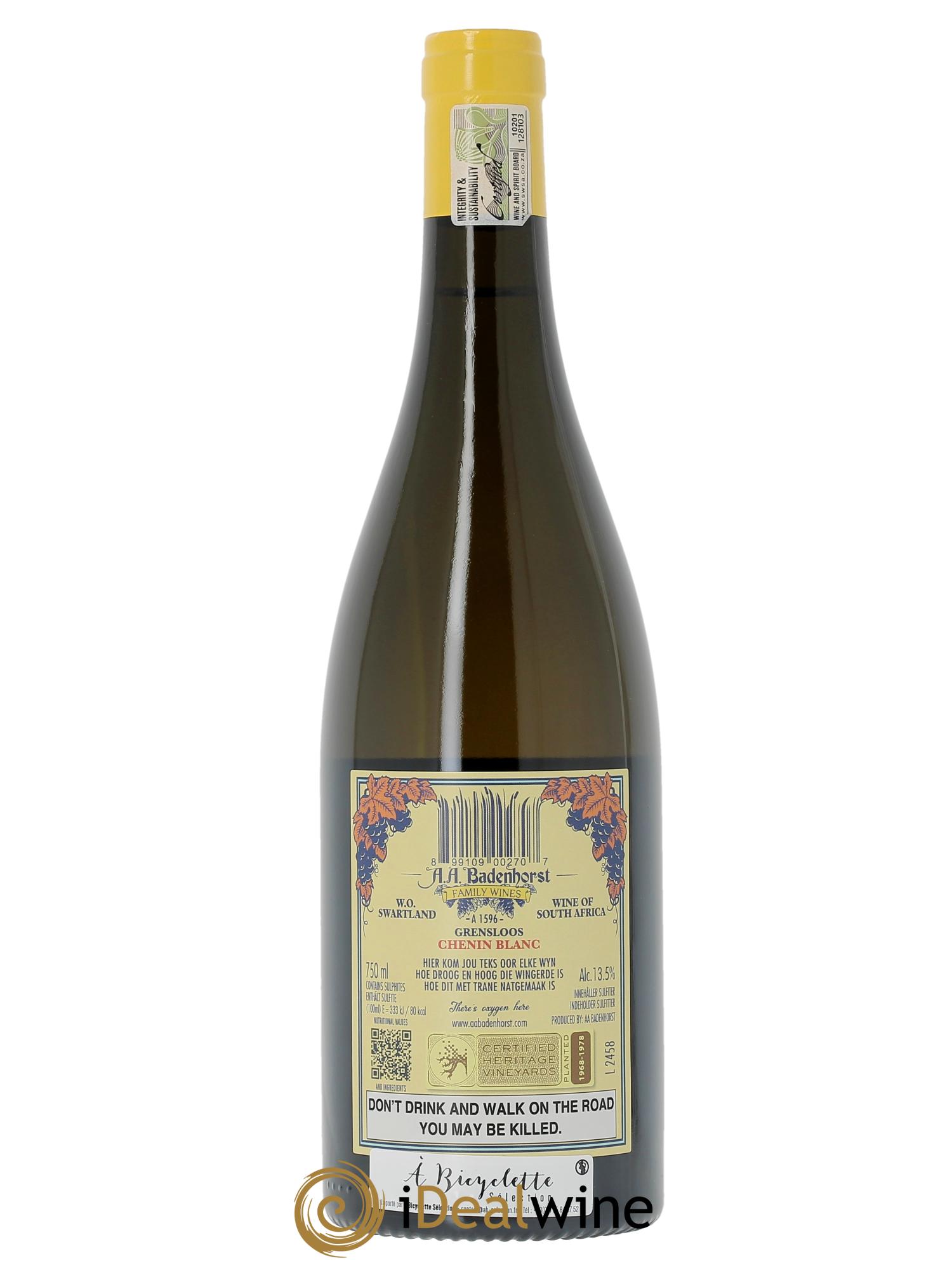Swartland AA. Badenhorst Family Wines Glensloos Chenin 2023 - Lot de 1 bouteille - 1