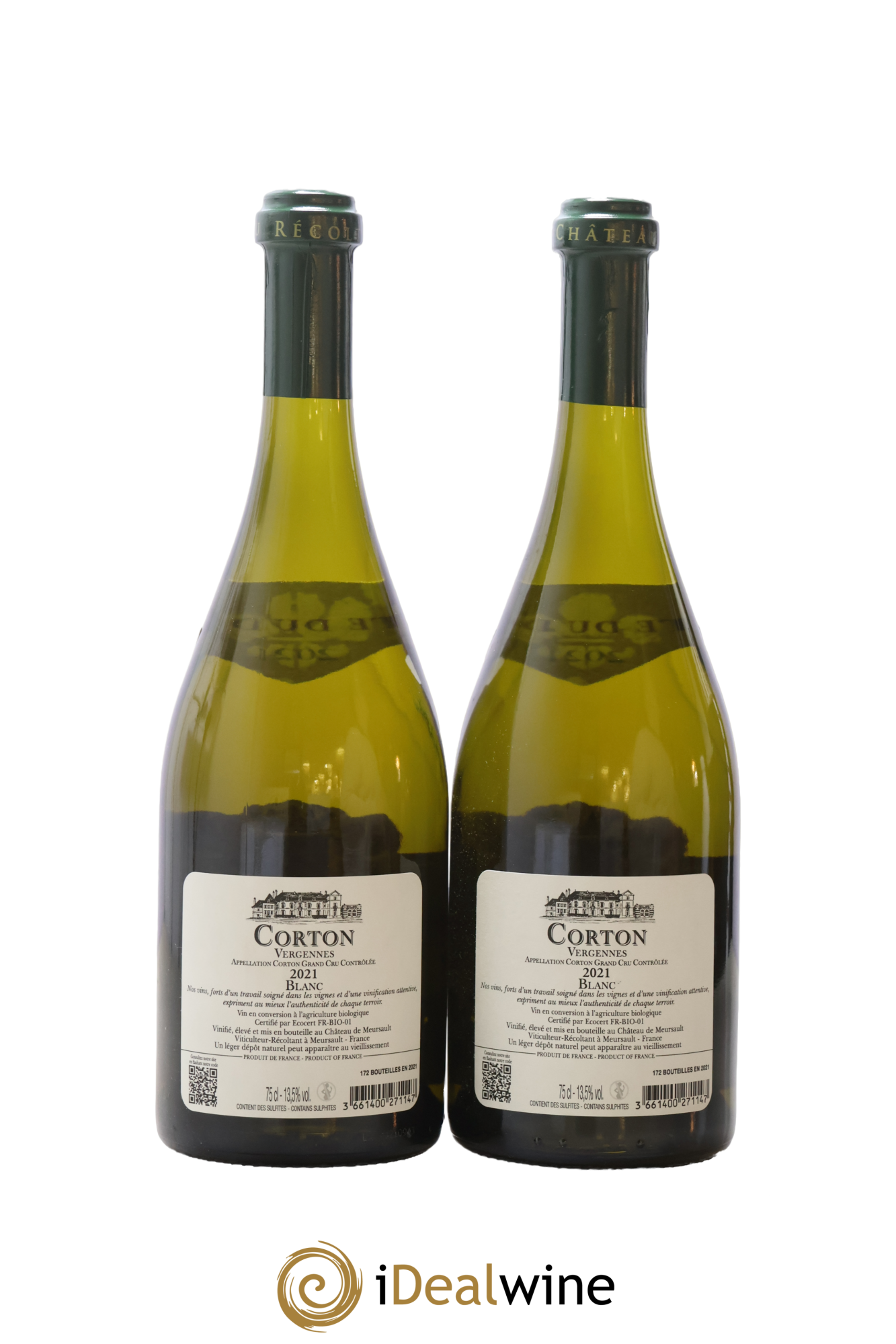 Corton-Vergennes Grand Cru Château de Meursault 2021 - Lot de 2 bouteilles - 1