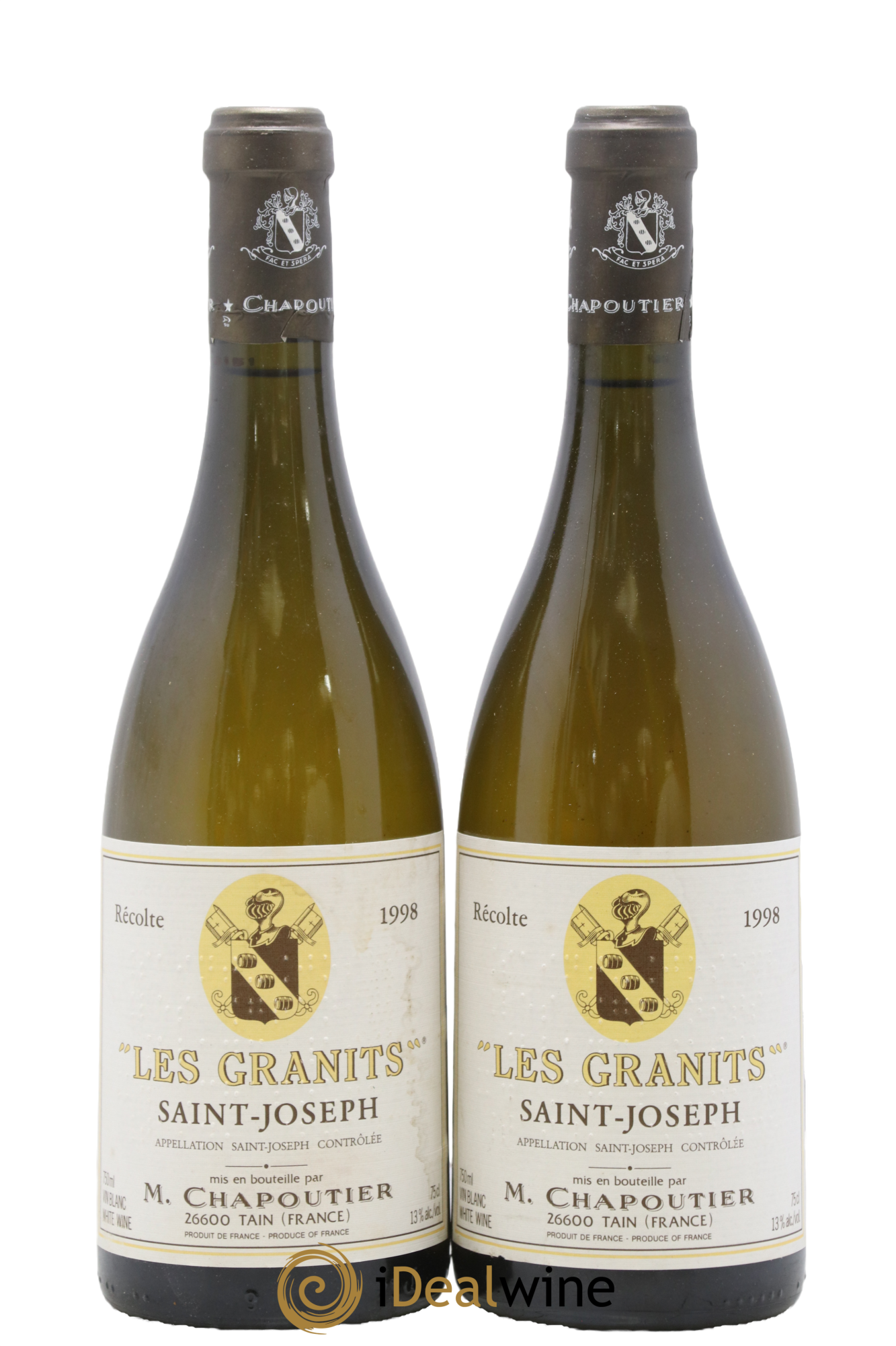 Saint-Joseph Les Granits Chapoutier 1998 - Lot de 2 bouteilles - 0