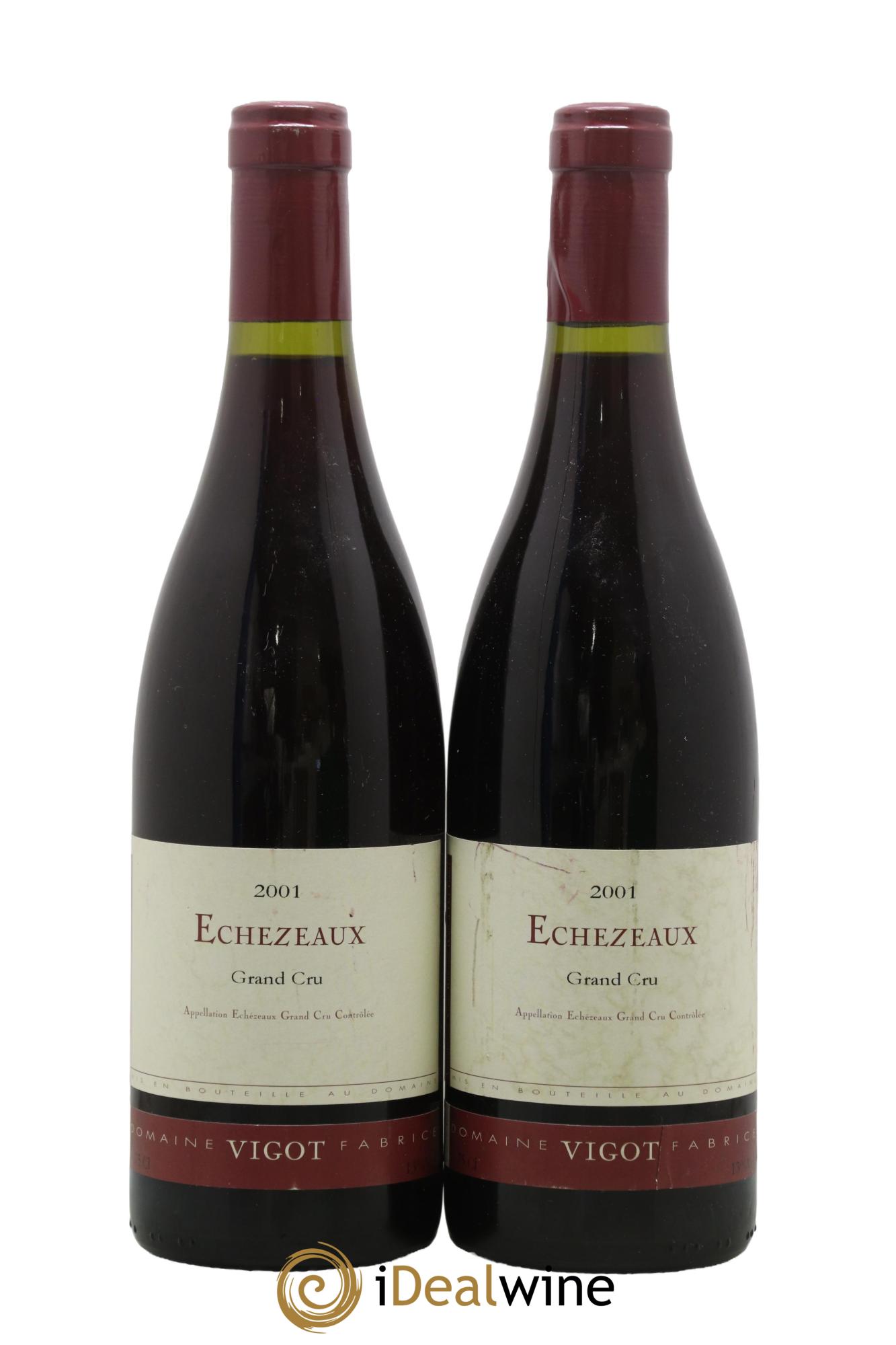 Echezeaux Grand Cru Fabrice Vigot 2001 - Lot of 2 bottles - 0