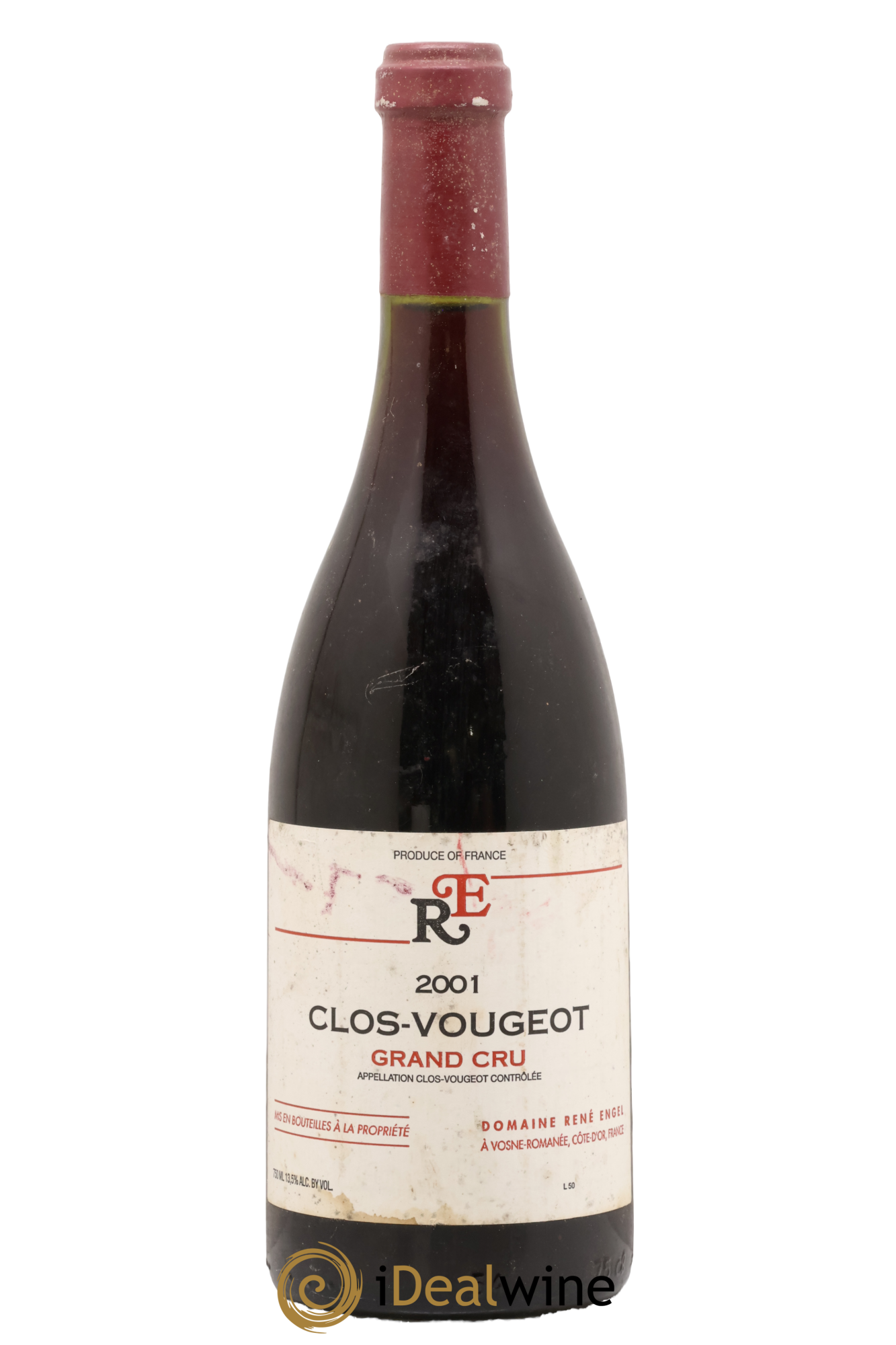 Clos de Vougeot Grand Cru Domaine René Engel - Domaine Eugénie 2001 - Lot de 1 bouteille - 0