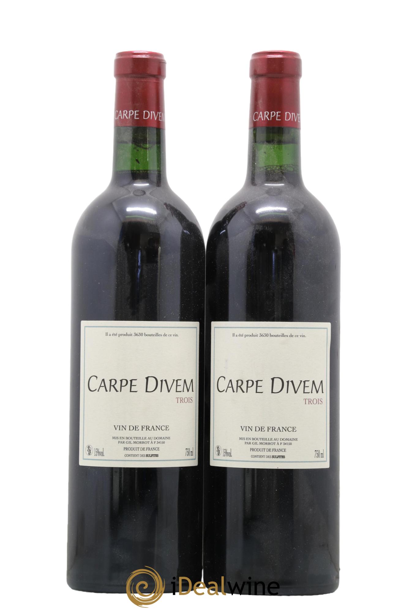 Vin de France Carpe Divem Trois Gil Morrot - Lot de 2 bouteilles - 0