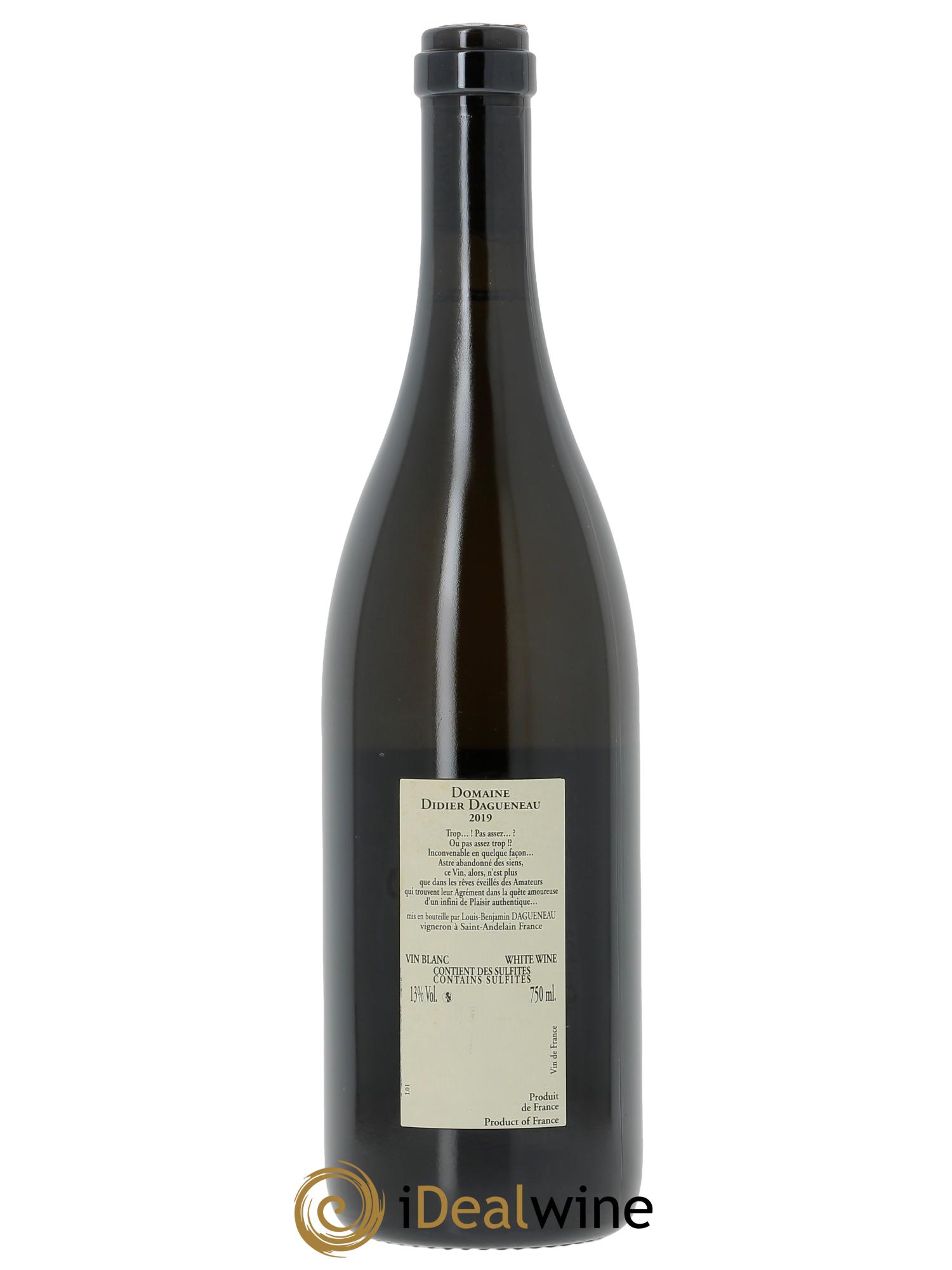 Vin de France Blanc Etc Dagueneau (Domaine Didier - Louis-Benjamin) 2019 - Posten von 1 Flasche - 1
