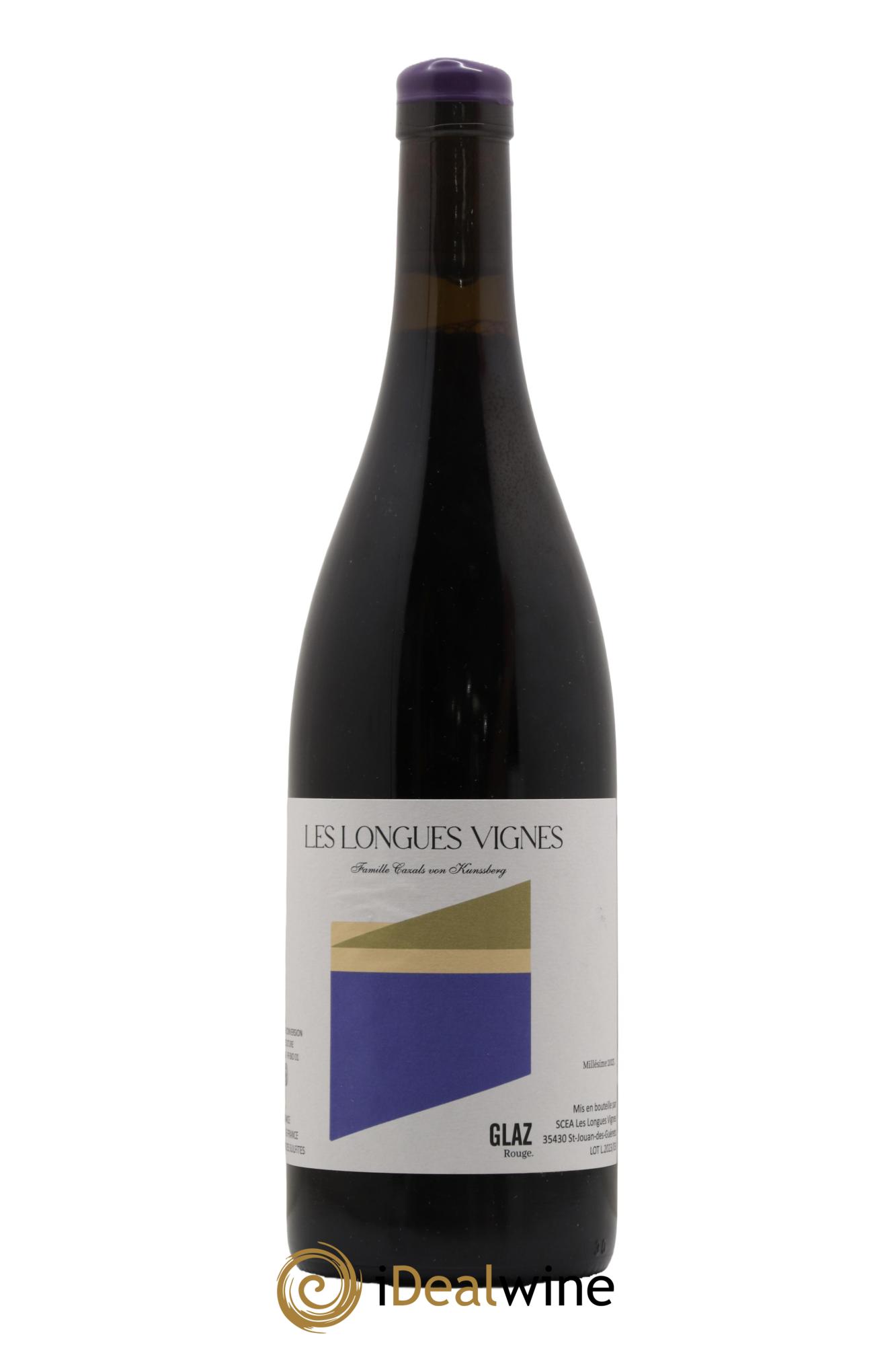 Vin de France Glaz Rouge Les Longues Vignes 2023 - Lot de 1 bouteille - 0