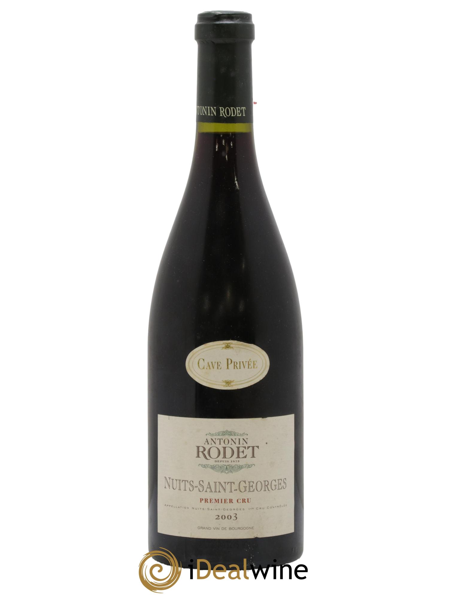 Nuits-Saint-Georges 1er Cru Antonin Rodet 2003 - Lot de 1 bouteille - 0