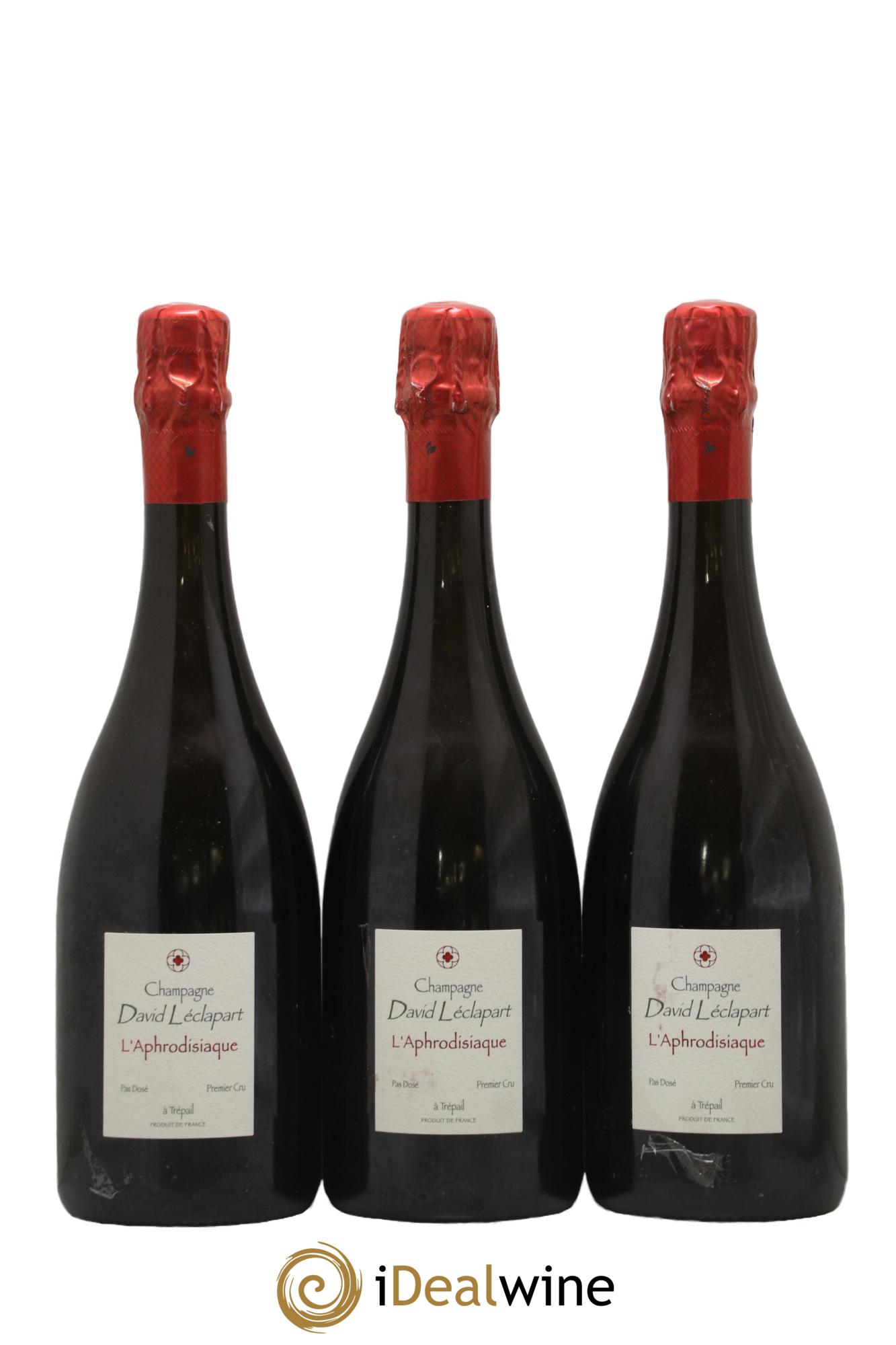 L'Aphrodisiaque 1er Cru Pas Dosé David Léclapart - Lot de 3 bouteilles - 0