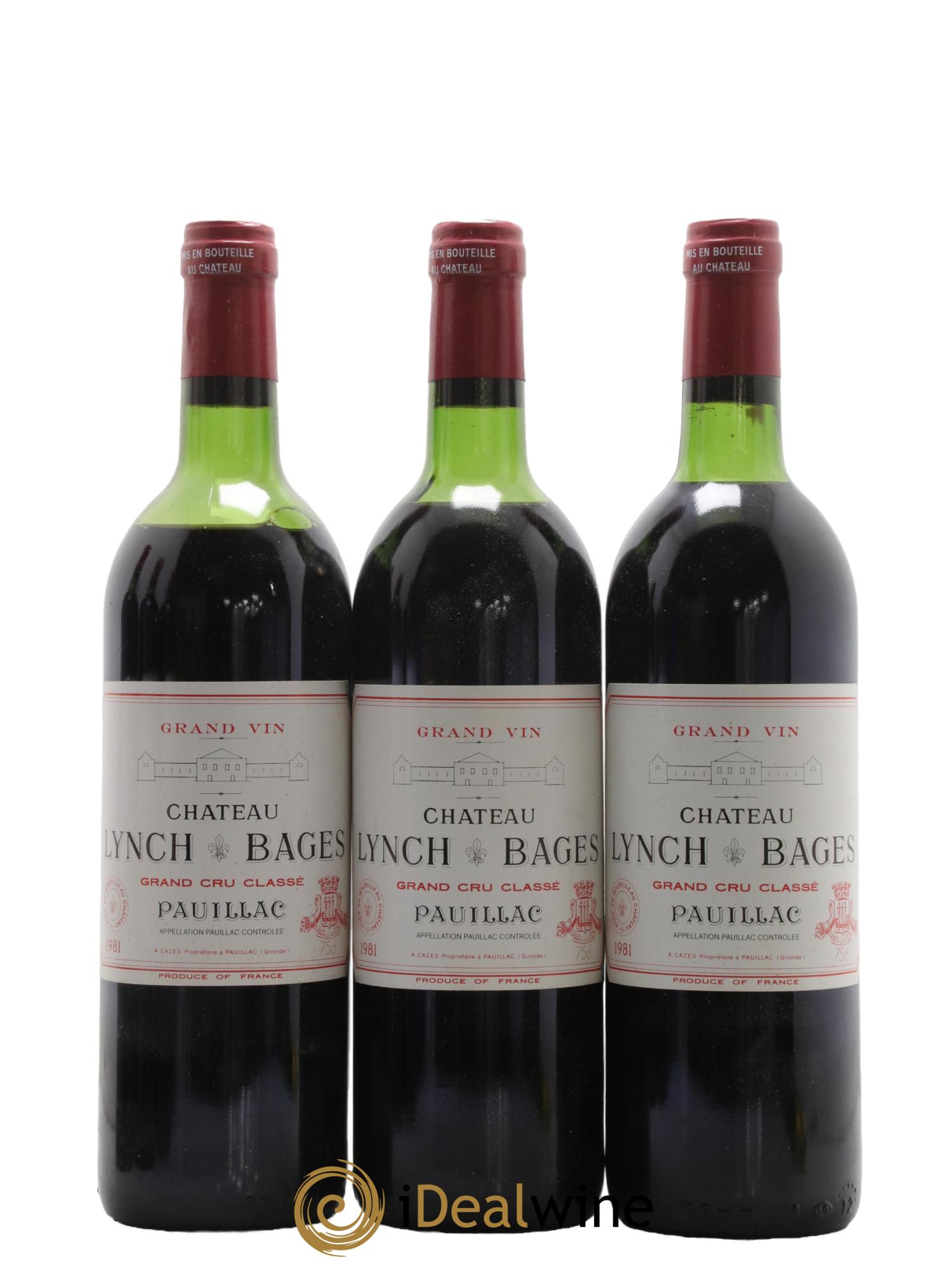 Château Lynch Bages 5ème Grand Cru Classé 1981 - Lot de 6 bouteilles - 2