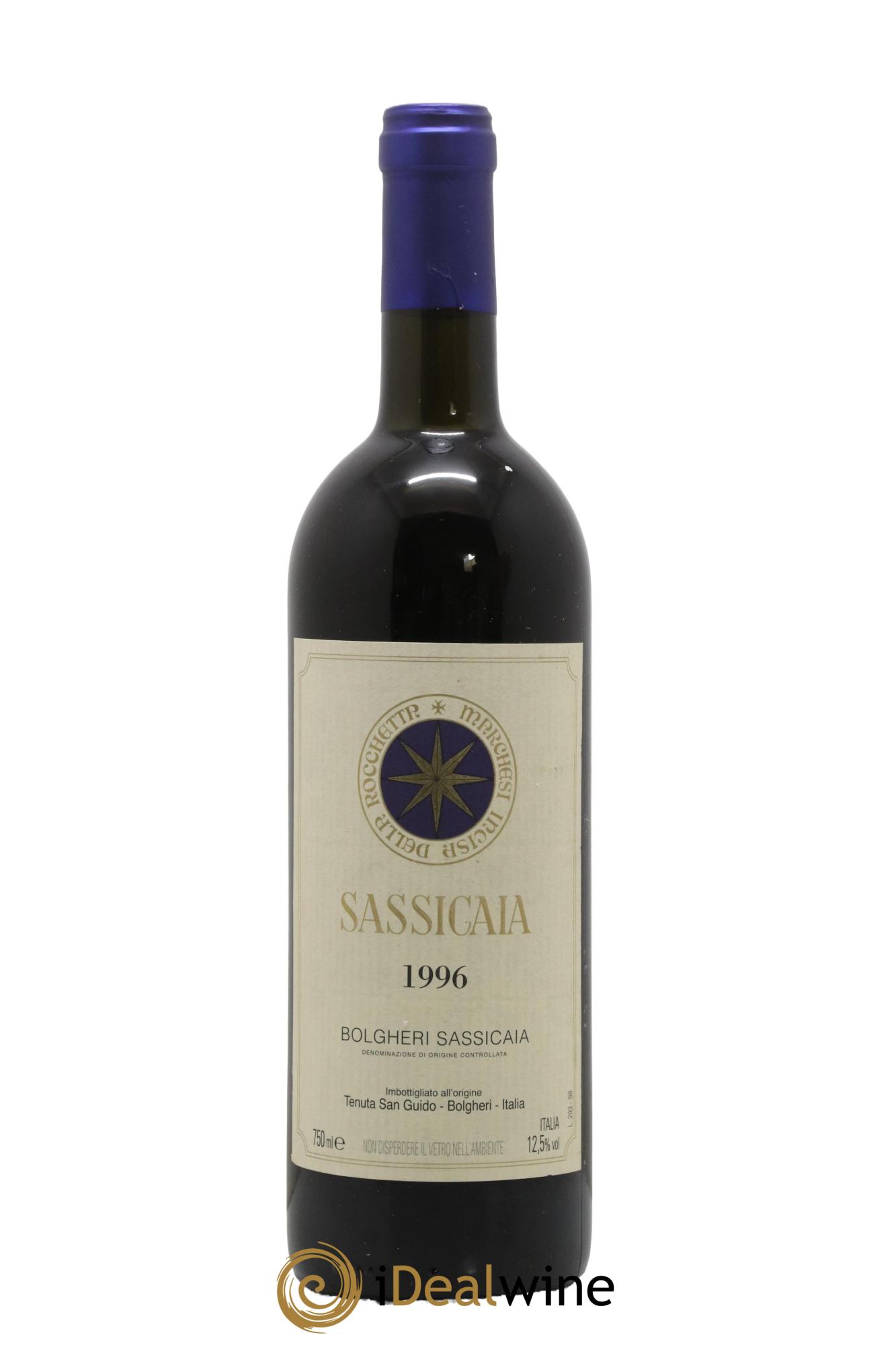 Bolgheri DOC Sassicaia Tenuta San Guido 1996 - Lot de 1 bouteille - 0