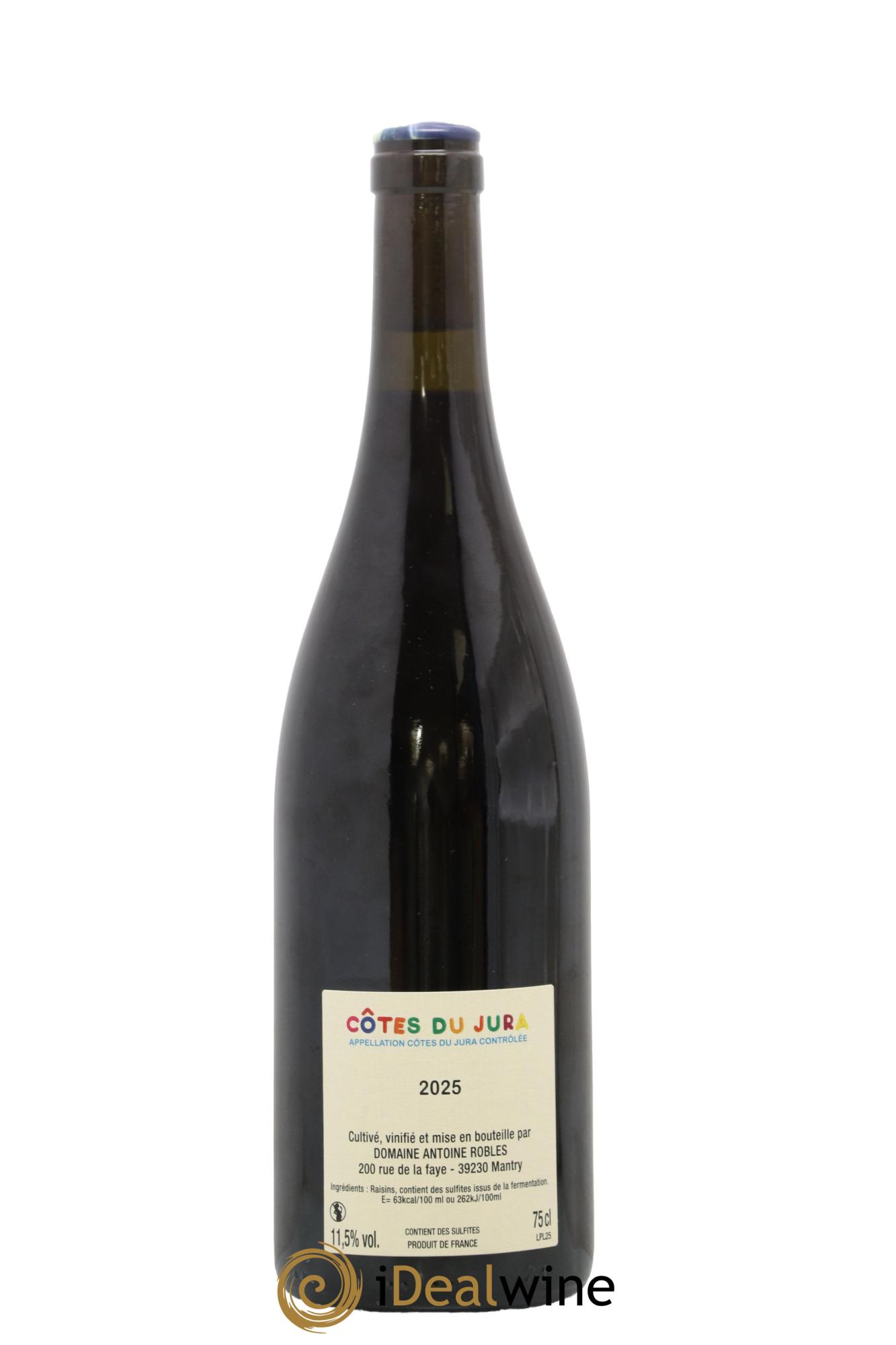 Côtes du Jura Clos des Vallières Poulsard Antoine Robles 2025 - Lot de 1 bouteille - 1