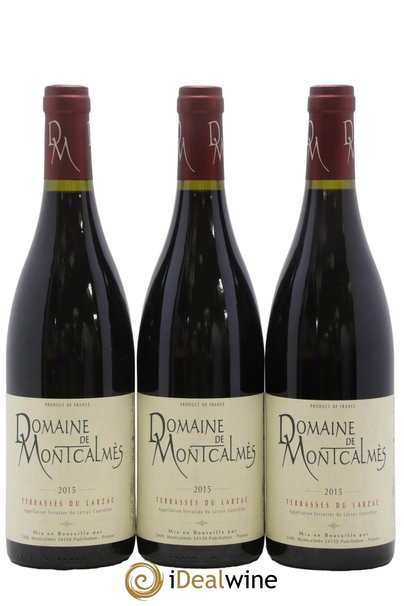 Terrasses du Larzac Domaine de Montcalmès Frédéric Pourtalié 2015 - Lot of 3 bottles - 0