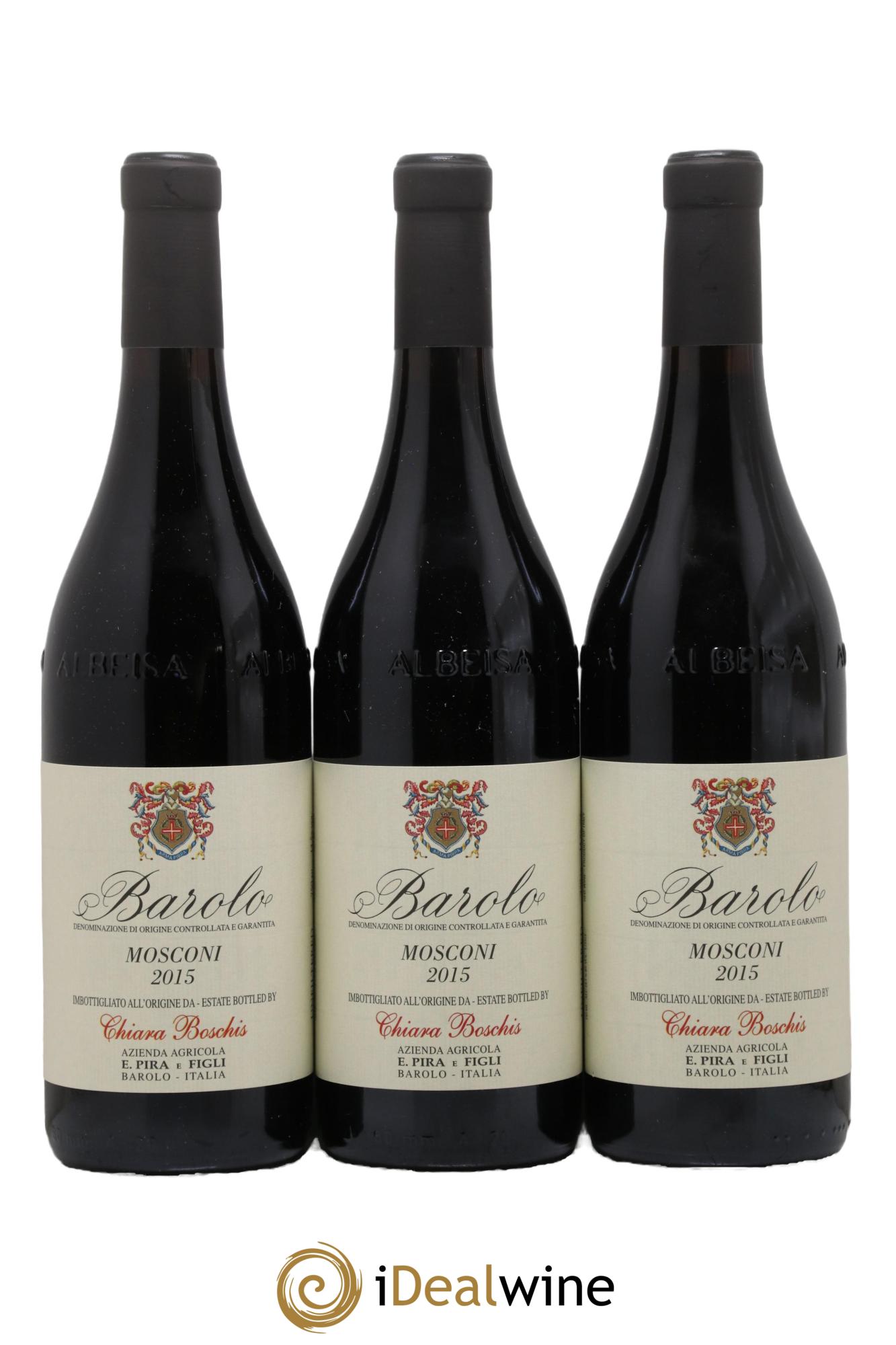 Barolo DOCG Mosconi Pira E Figli Chiara Boschis 2015 - Lot of 3 bottles - 0