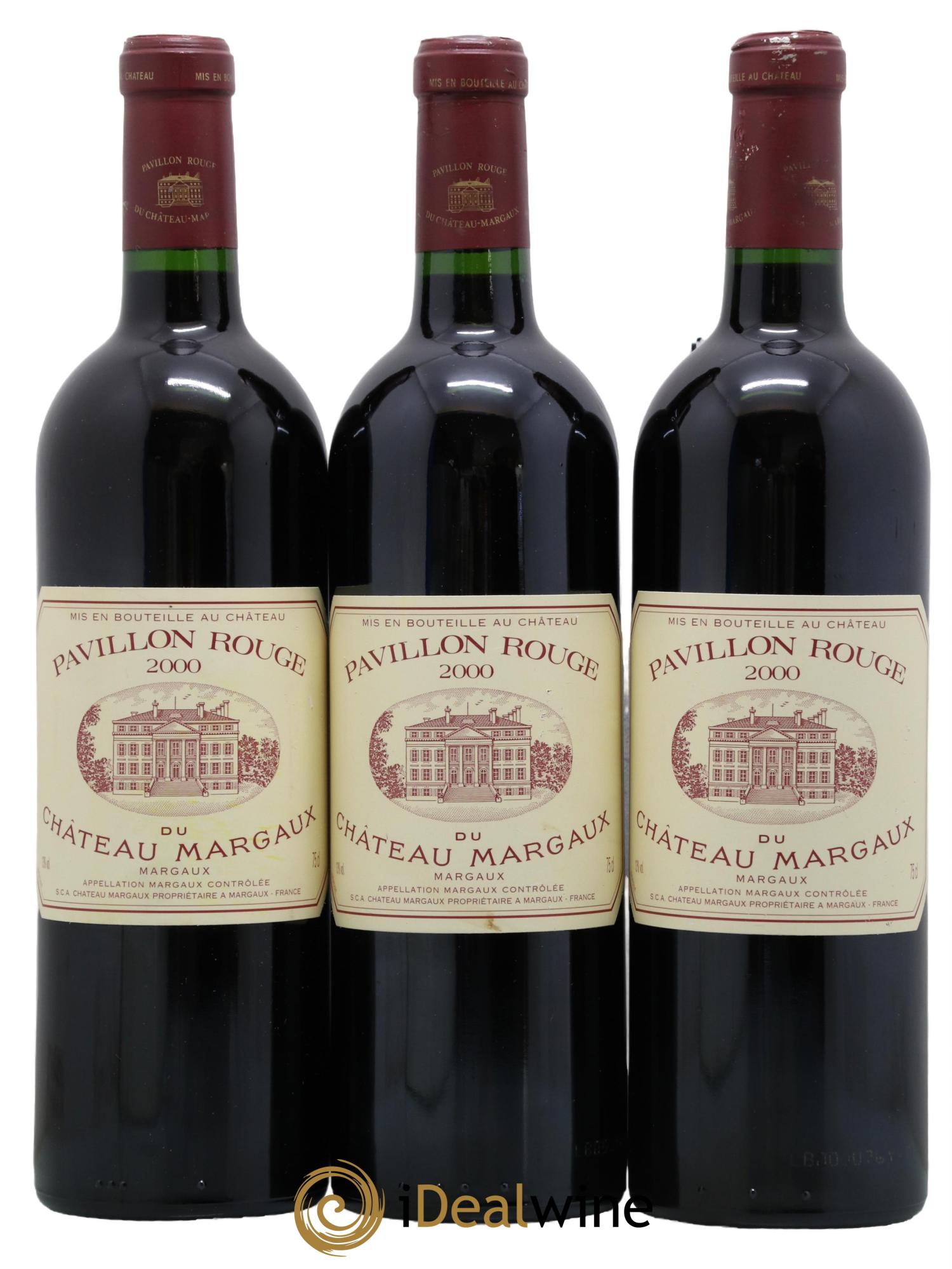 Pavillon Rouge du Château Margaux Second Vin 2000 - Lot de 3 bouteilles - 0