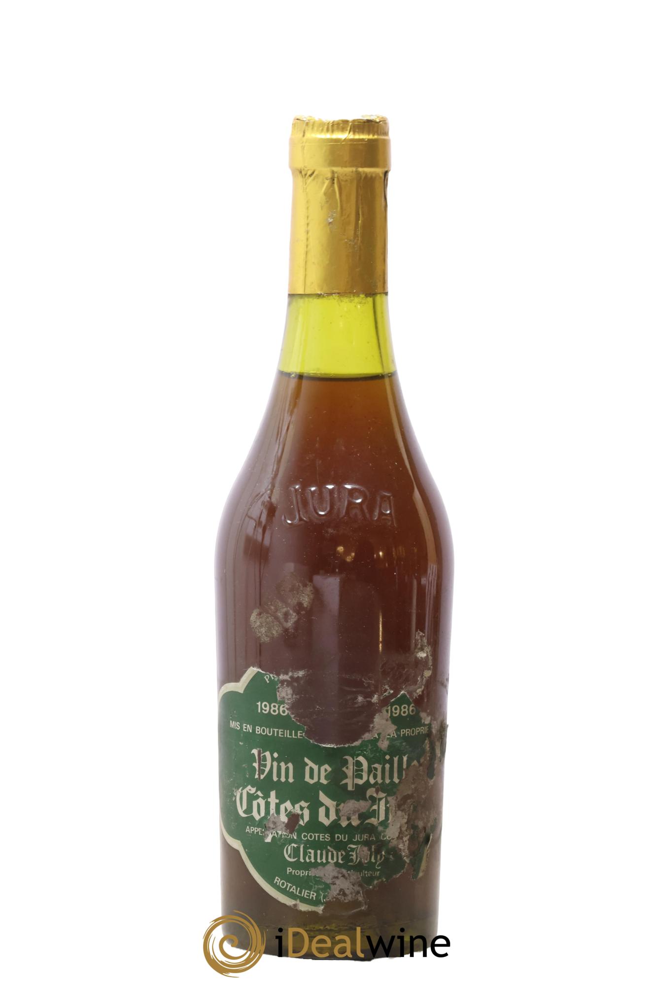 Côtes du Jura Vin de Paille Domaine Claude Joly 1986 - Lot de 1 demi bouteille - 0