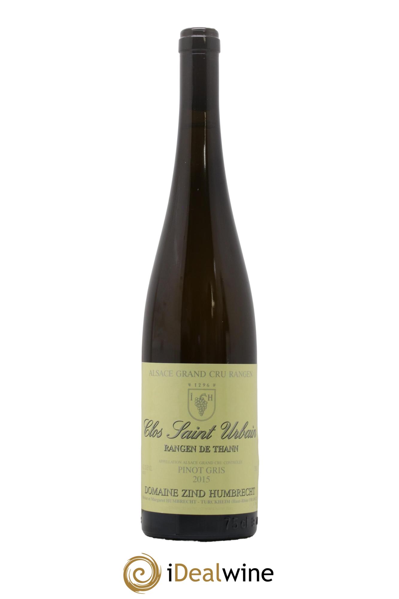 Alsace Pinot Gris Grand Cru Rangen de Thann Clos Saint-Urbain Zind-Humbrecht (Domaine) 2015 - Lot de 1 bouteille - 0