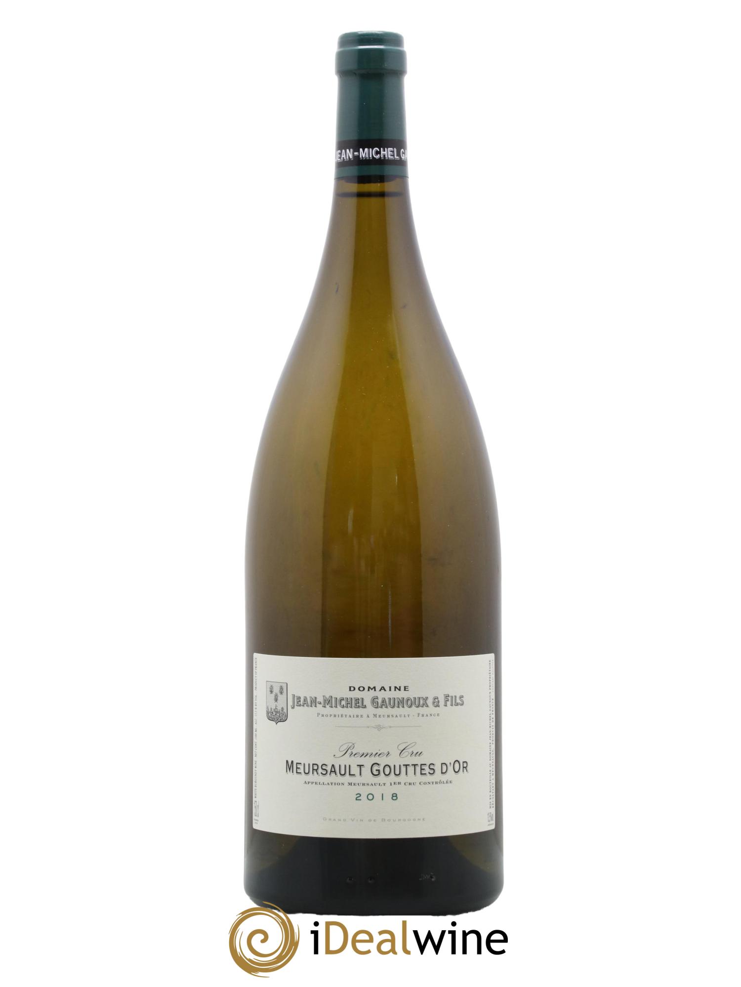 Meursault 1er Cru Gouttes d'Or Jean-Michel Gaunoux 2018 - Lot de 1 magnum - 0