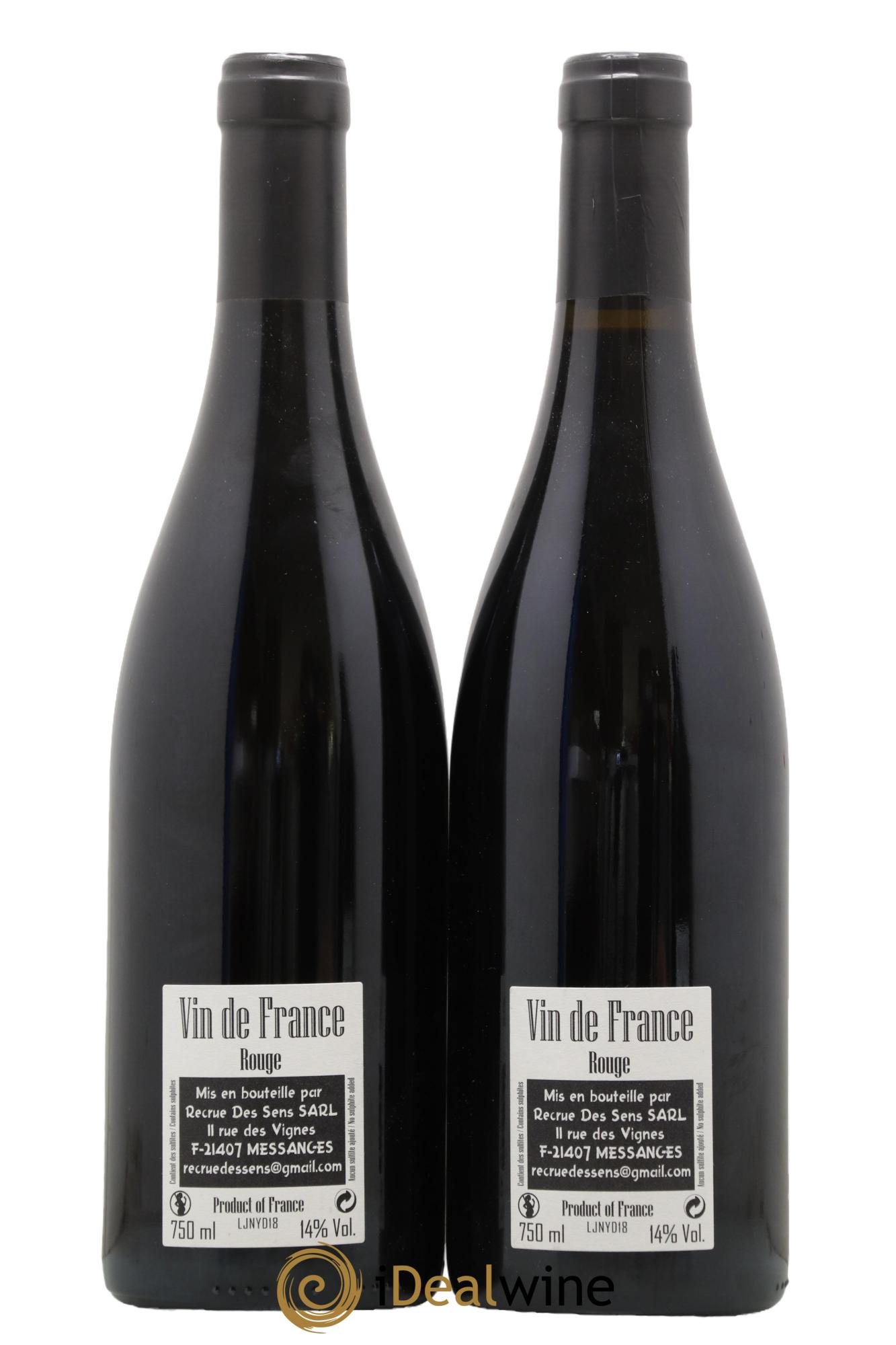 Vin de France Jeannot Yann Durieux - Recrue des Sens 2018 - Lot de 2 bouteilles - 1