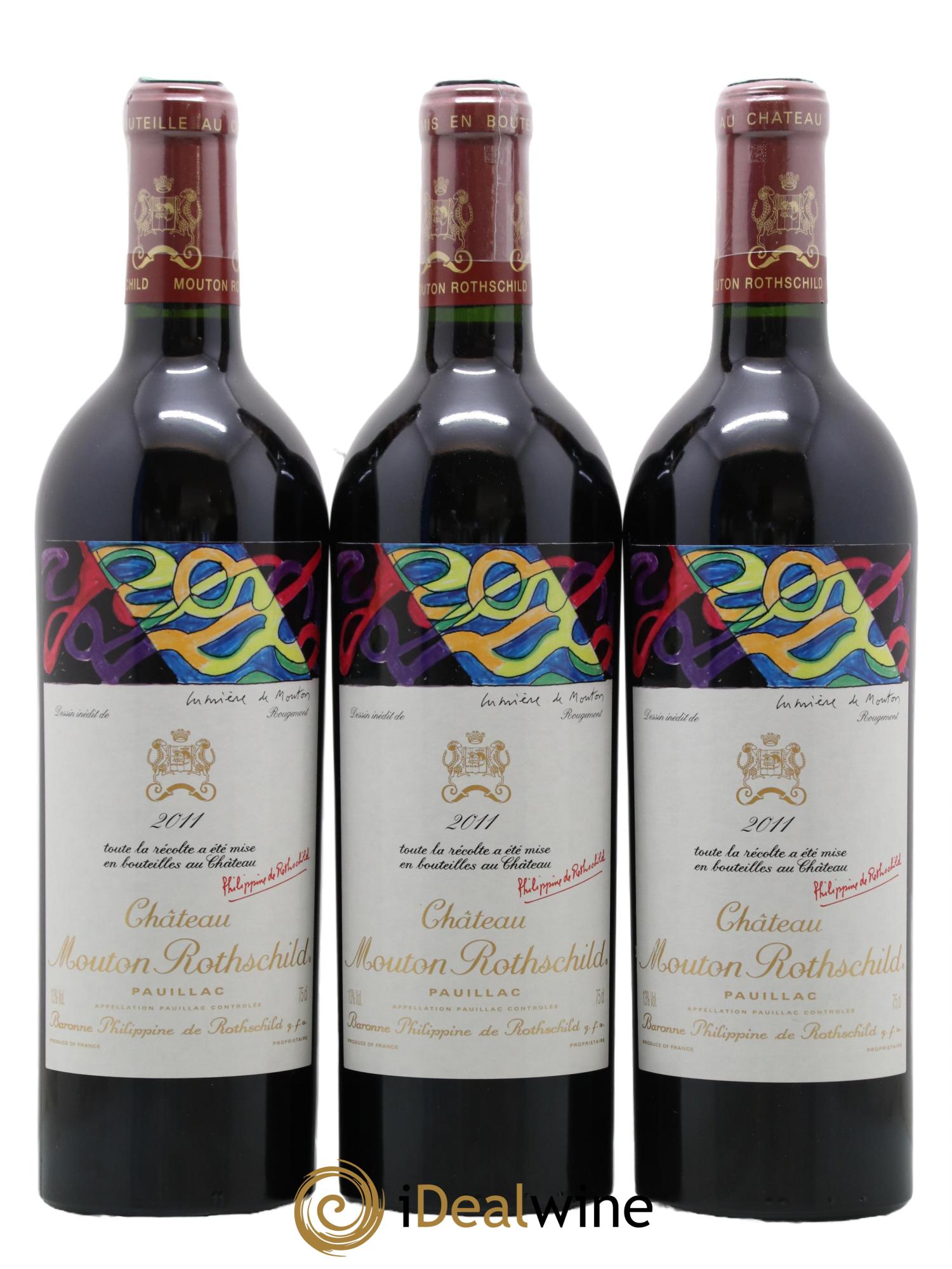 Château Mouton Rothschild 1er Grand Cru Classé 2011 - Lot de 6 bouteilles - 1