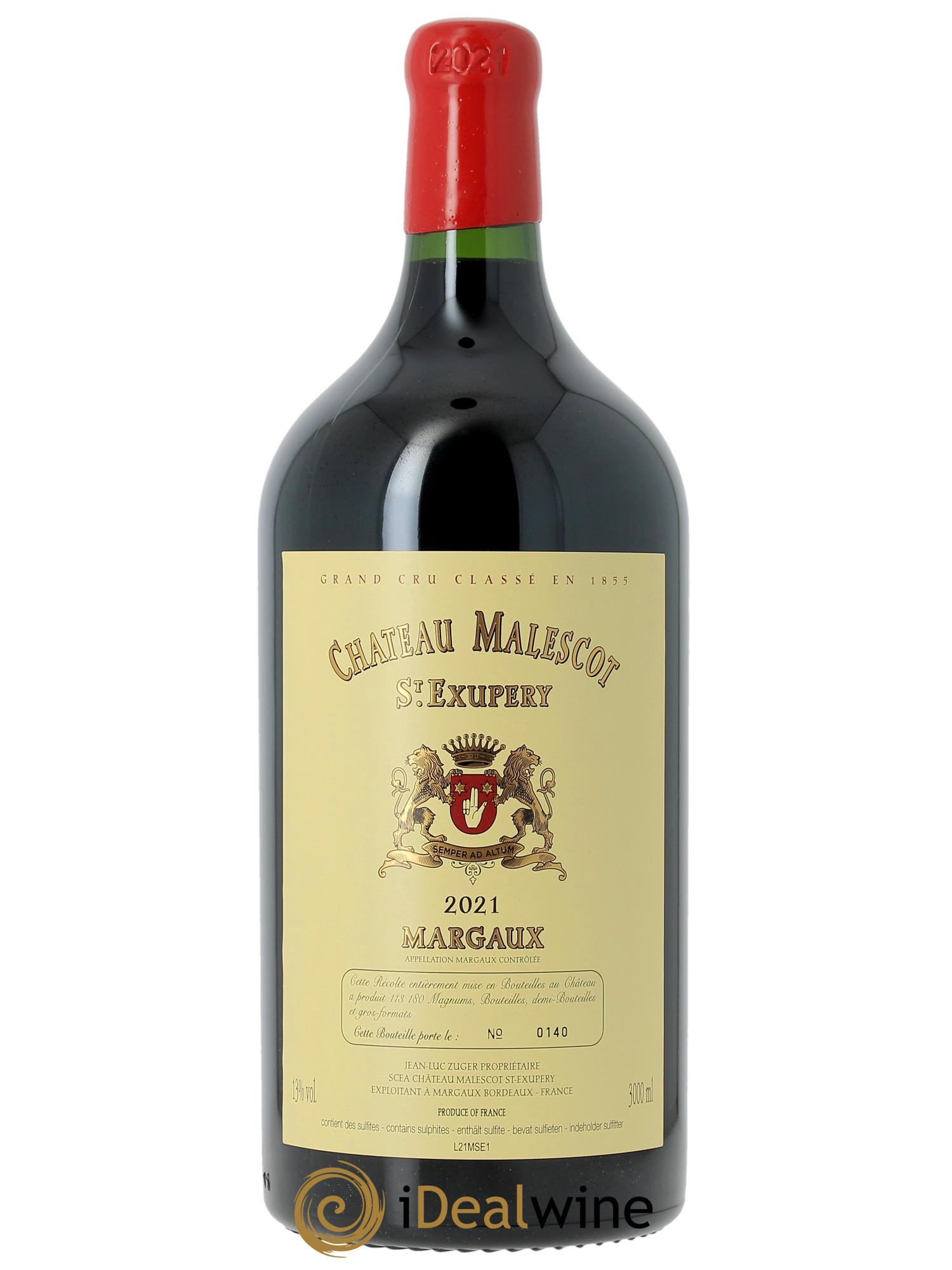 Château Malescot Saint-Exupéry 3ème Grand Cru Classé 2021 - Lot de 1 double magnum - 1