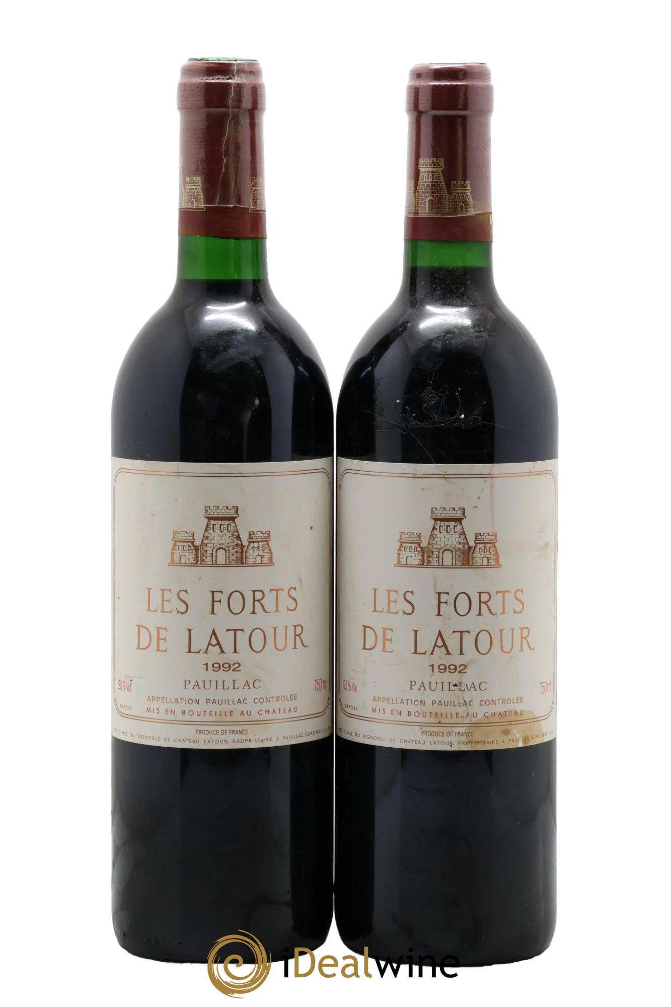 Les Forts de Latour Second Vin 1992 - Lot de 2 bouteilles - 0