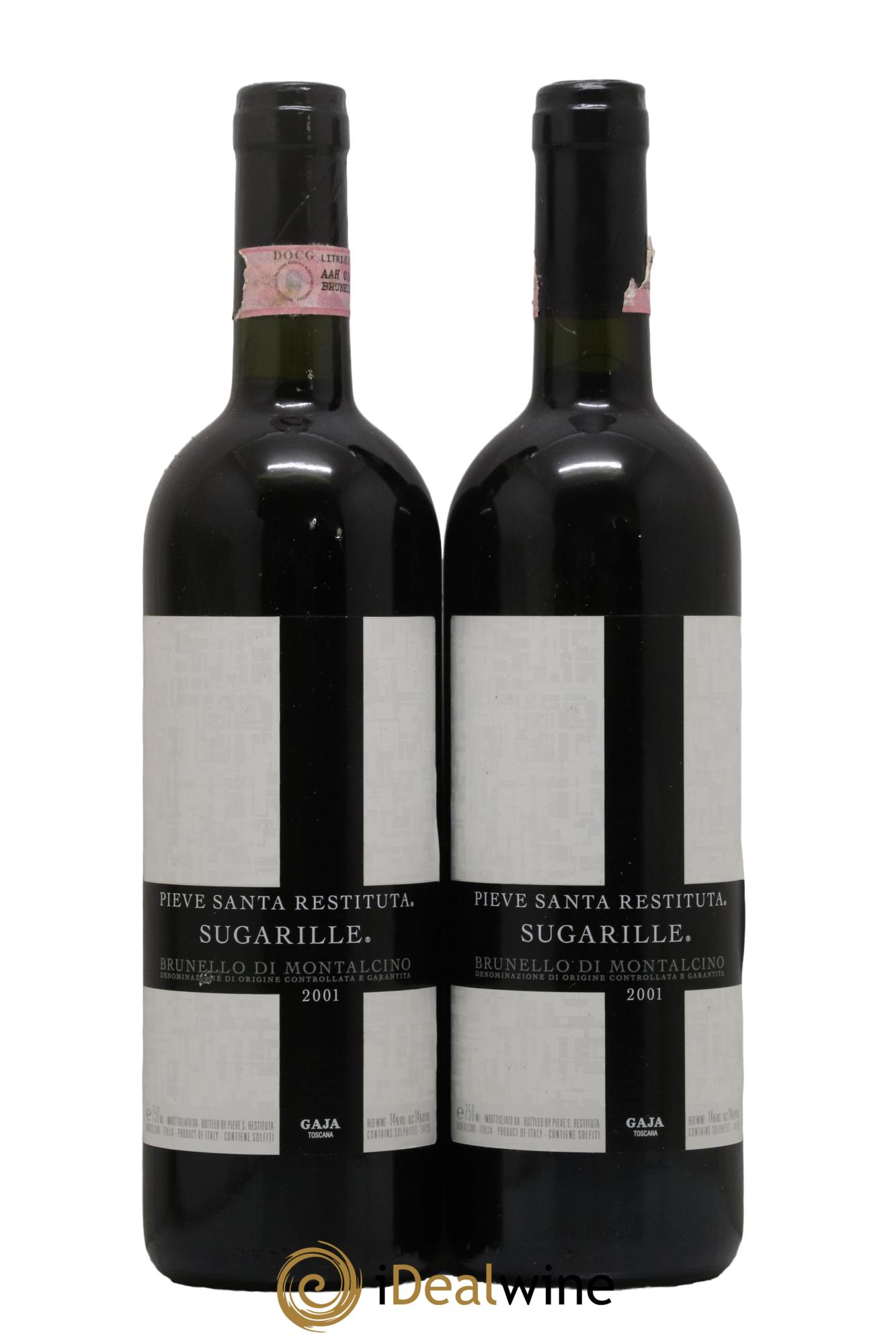 Brunello di Montalcino DOCG Pieve Santa Restituta - Sugarille Angelo Gaja 2001 - Lot of 2 bottles - 0