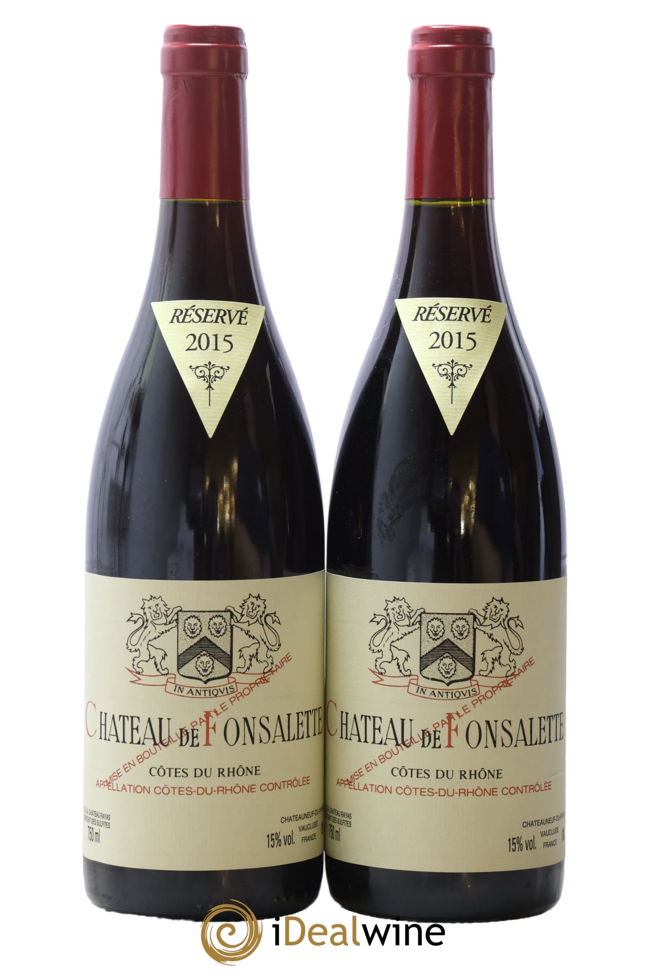 Côtes-du-Rhône Château de Fonsalette Emmanuel Reynaud 2015 - Lotto di 2 bottiglie - 0