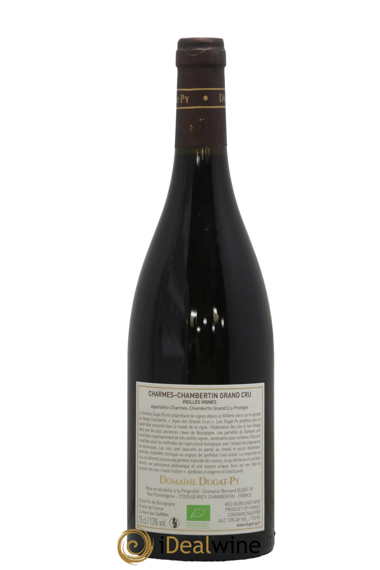 Charmes-Chambertin Grand Cru Vieilles Vignes Dugat-Py 2016 - Lot of 1 bottle - 1