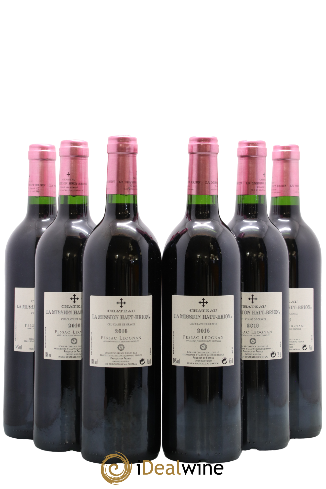 Château la Mission Haut-Brion Cru Classé de Graves 2016 - Lot of 6 bottles - 1
